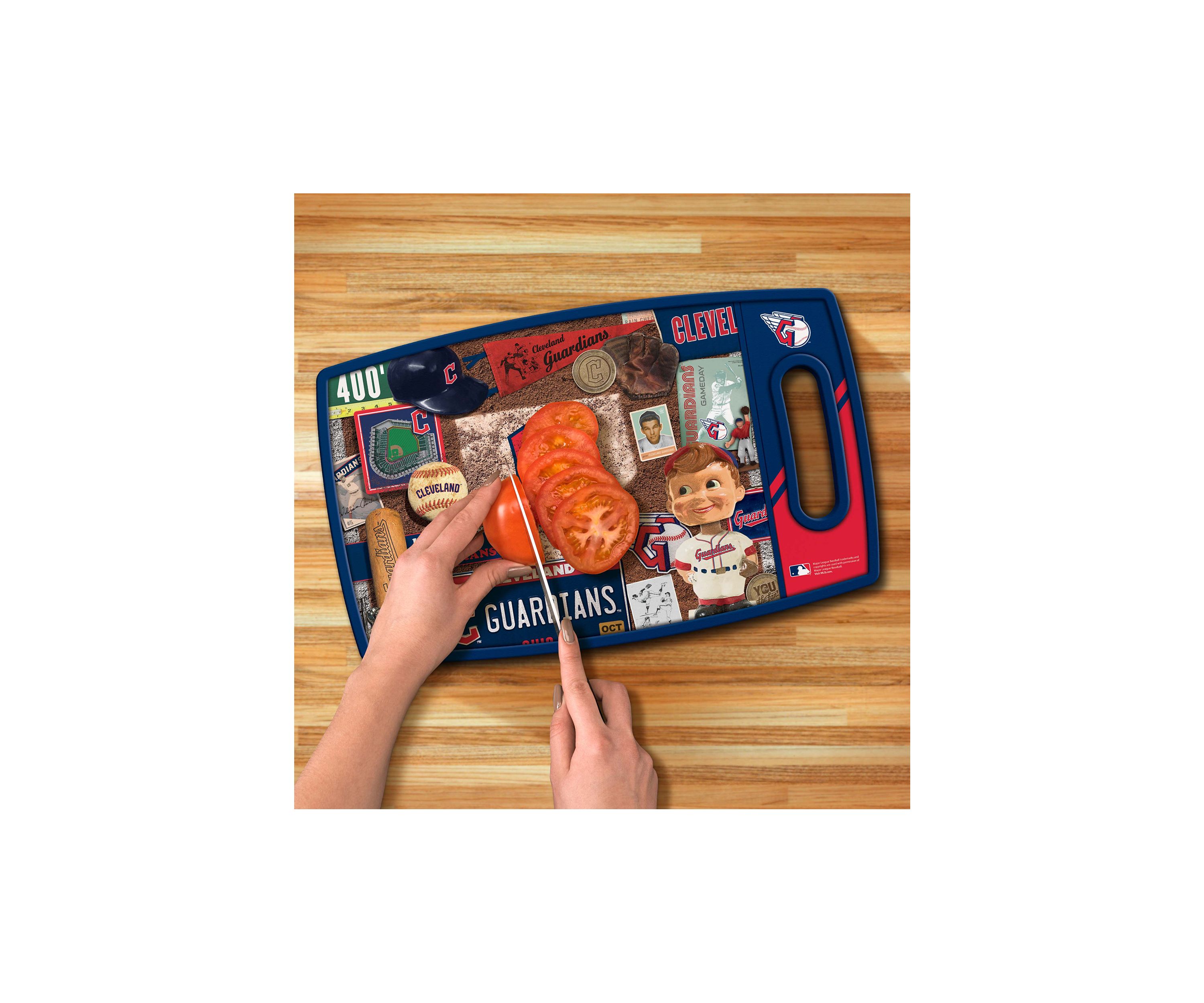 YouTheFan MLB Cleveland Guardians Retro Series Cutting Board
