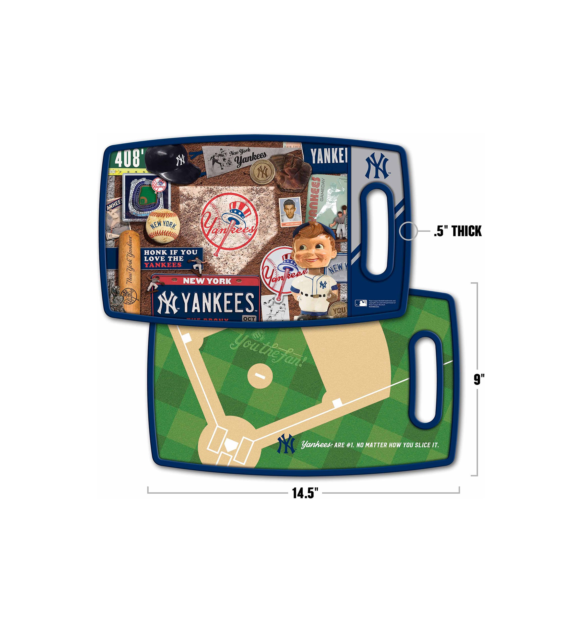 YouTheFan MLB New York Yankees Retro Series Cutting Board