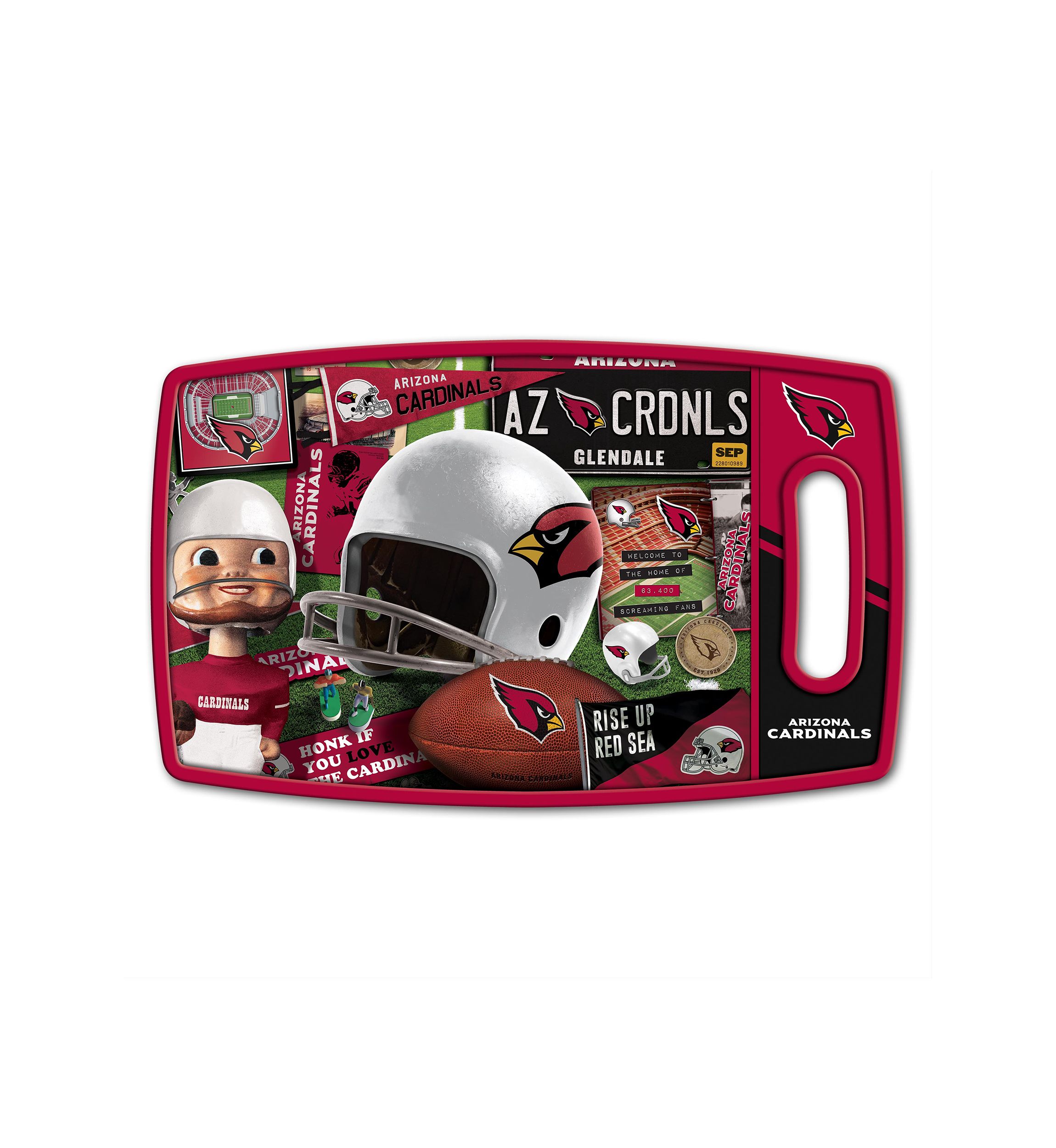 YouTheFan NFL Arizona Cardinals Retro Series Cutting Board