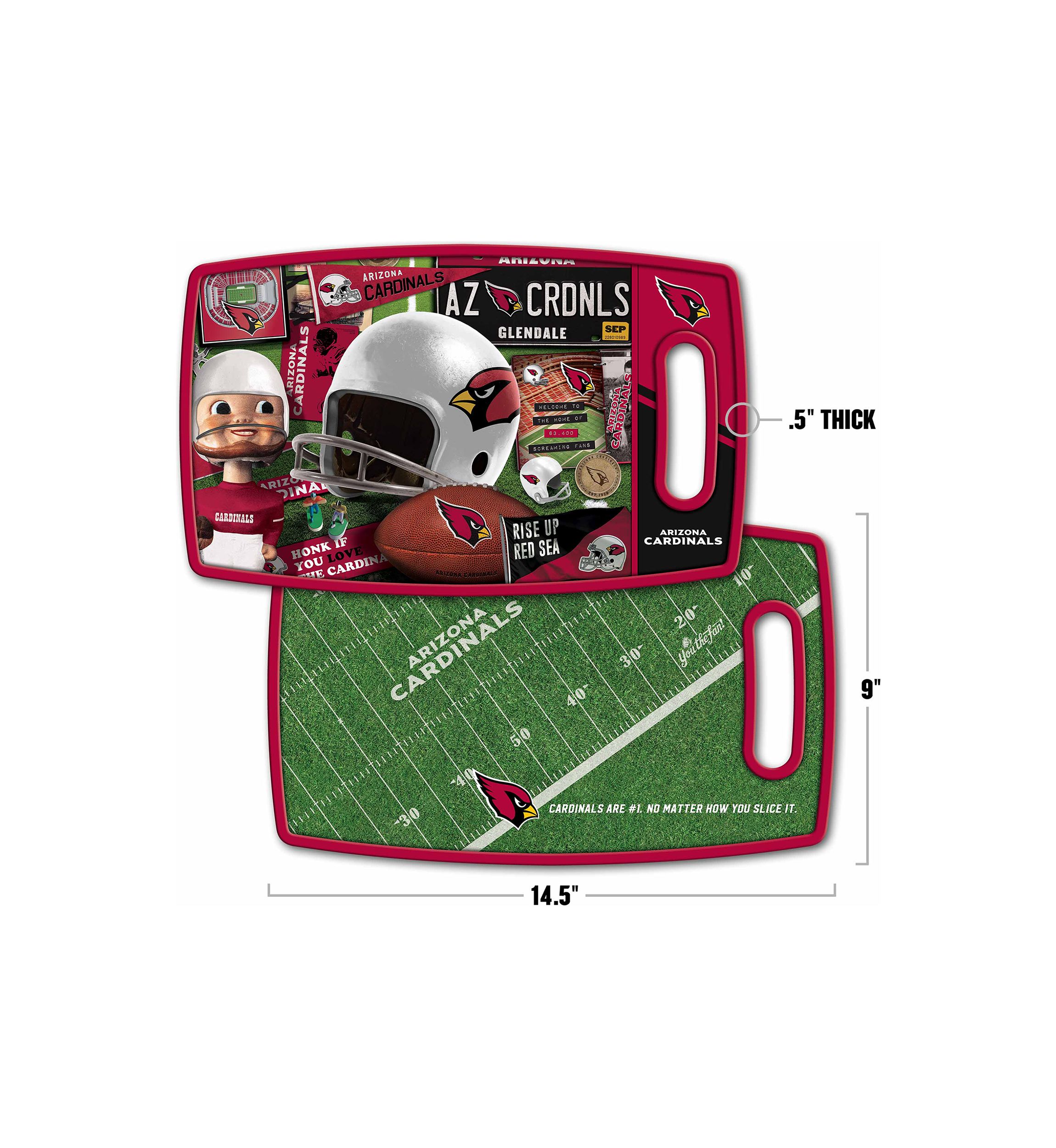 YouTheFan NFL Arizona Cardinals Retro Series Cutting Board