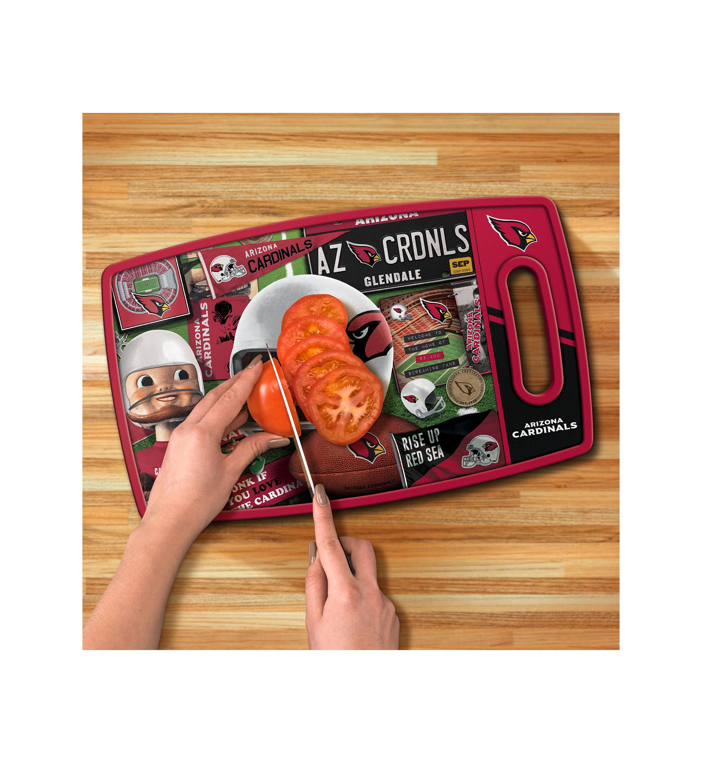 YouTheFan NFL Arizona Cardinals Retro Series Cutting Board