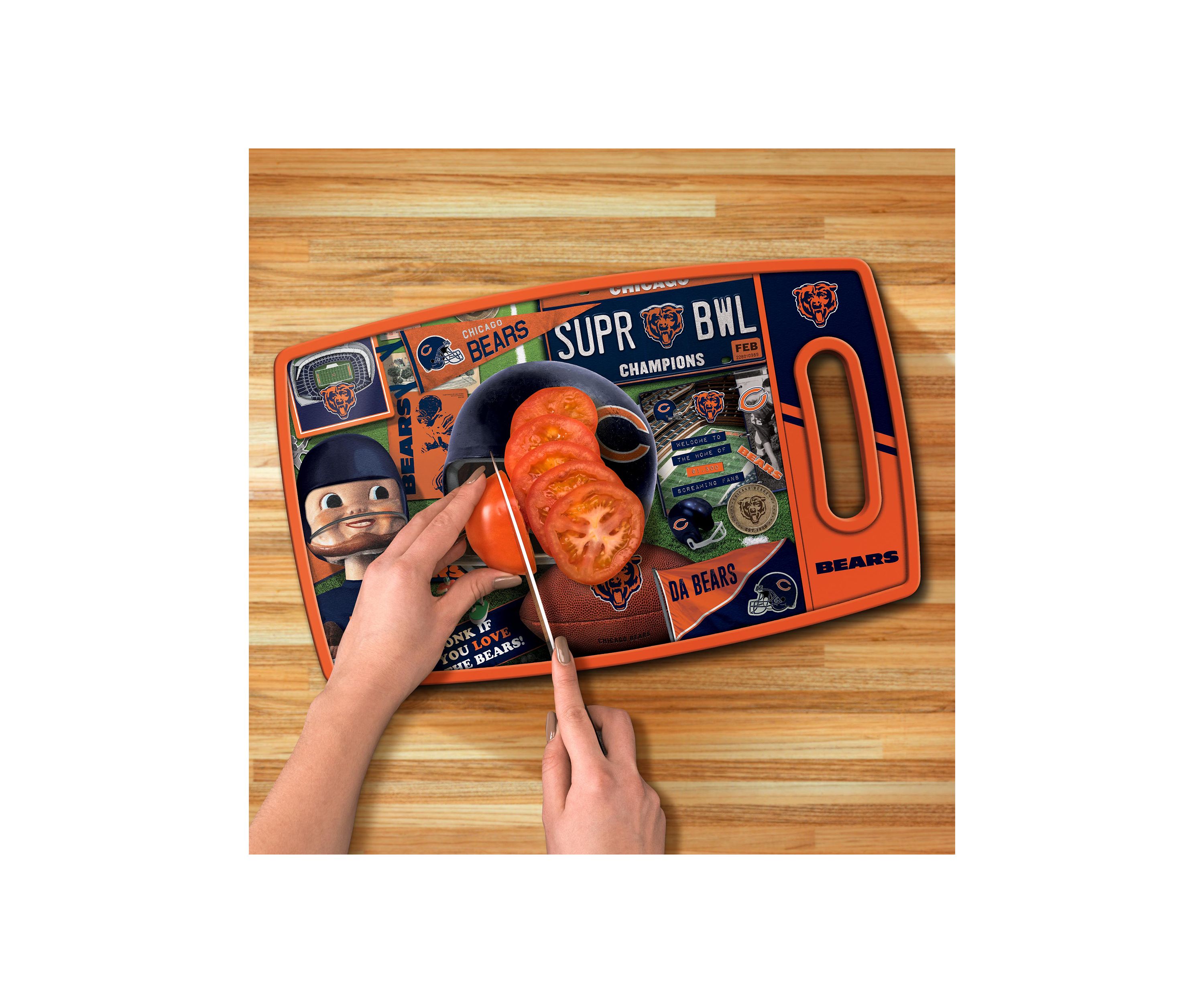 YouTheFan NFL Chicago Bears Retro Series Cutting Board