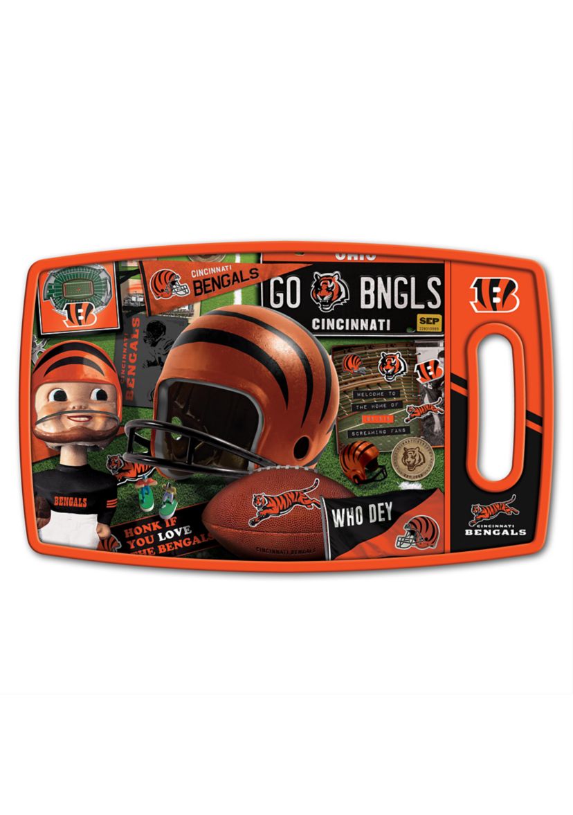 YouTheFan NFL Cincinnati Bengals Retro Series Cutting Board