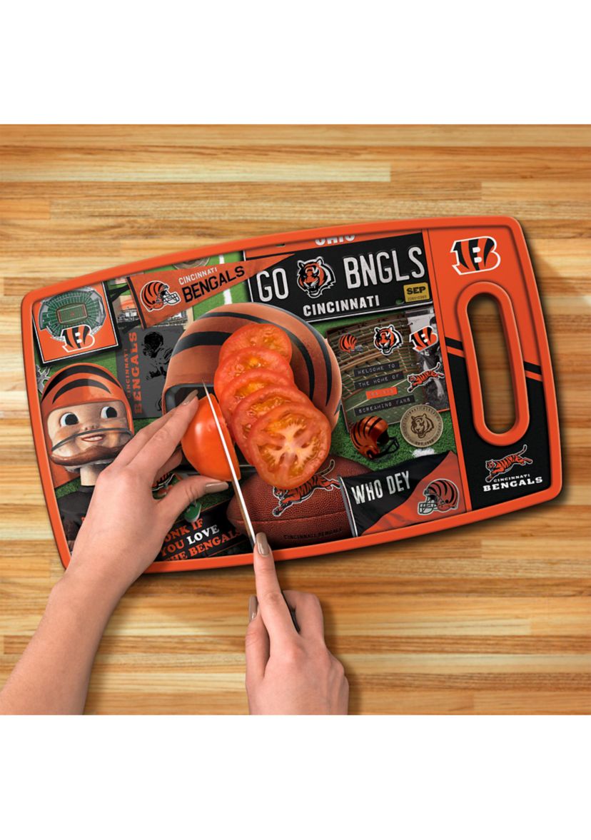 YouTheFan NFL Cincinnati Bengals Retro Series Cutting Board