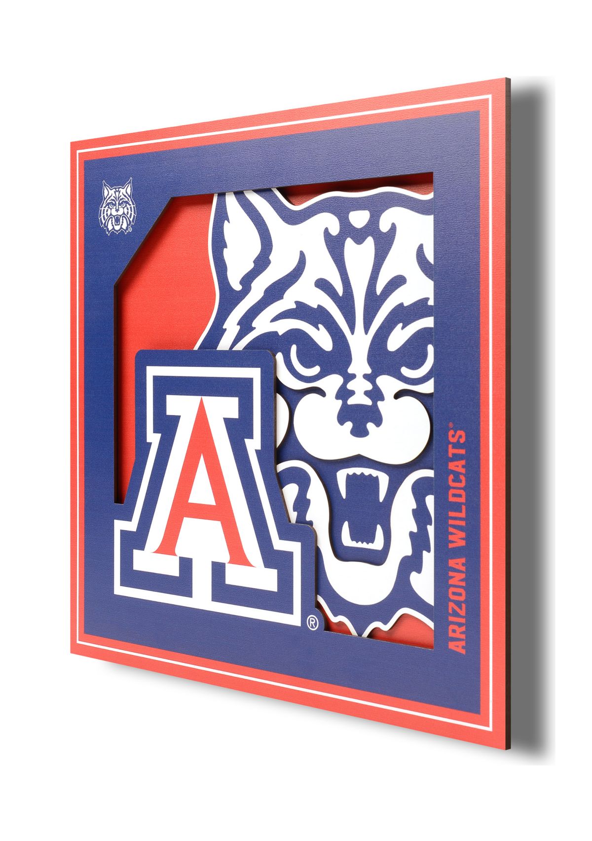 YouTheFan NCAA Mississippi State Bulldogs 3D Logo Series Wall Art - 12x12