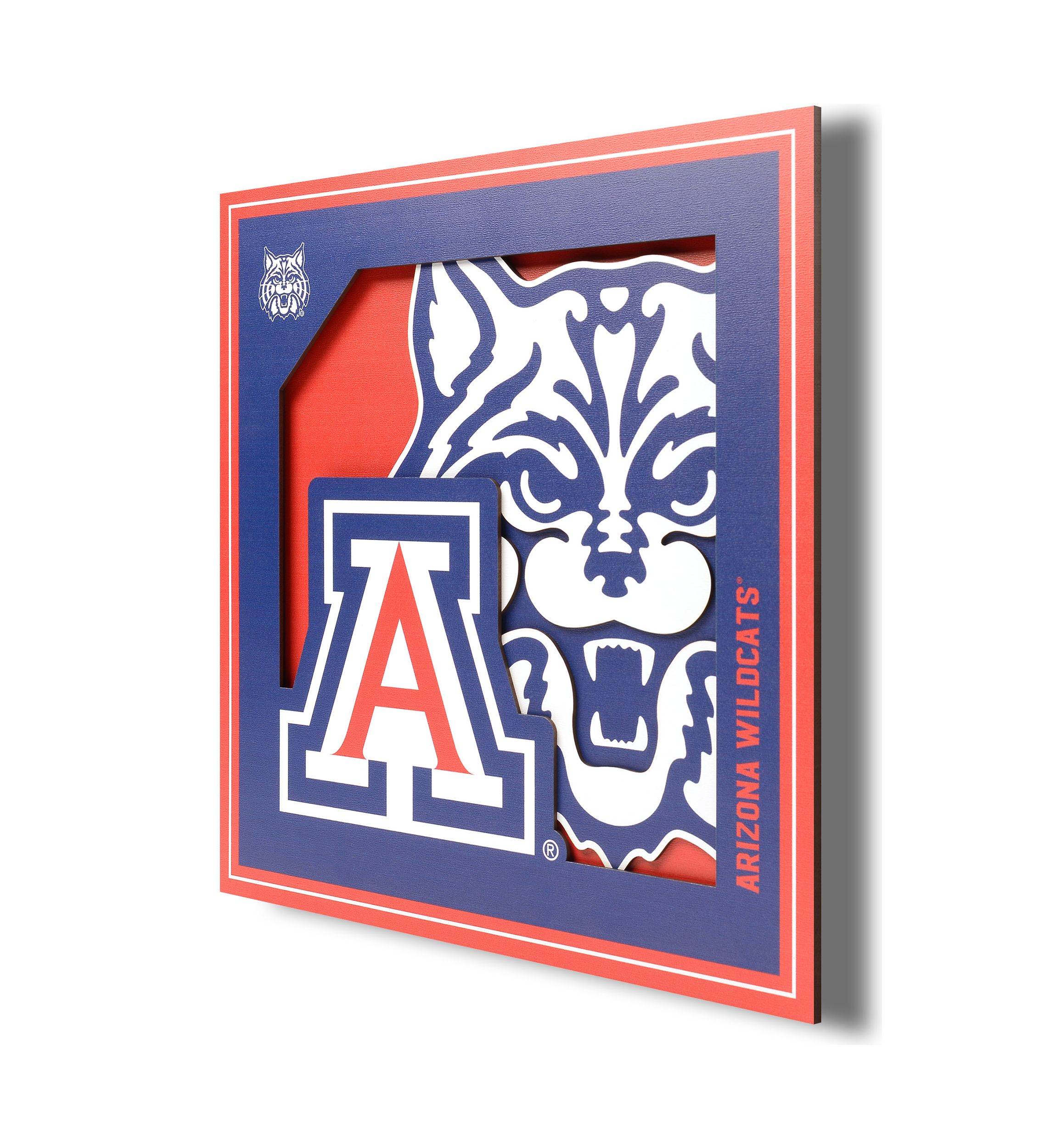 YouTheFan NCAA Mississippi State Bulldogs 3D Logo Series Wall Art - 12x12