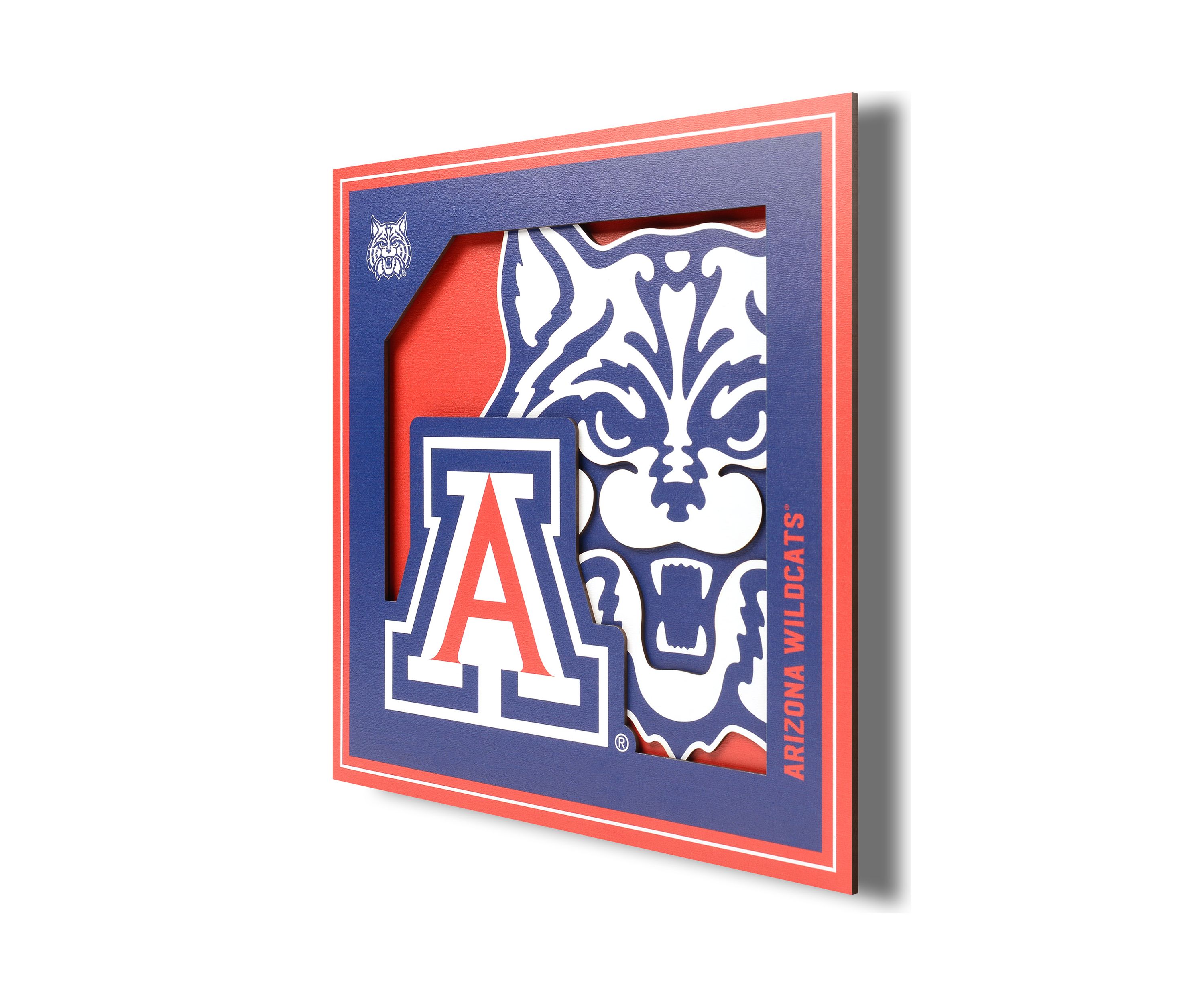 YouTheFan NCAA Mississippi State Bulldogs 3D Logo Series Wall Art - 12x12
