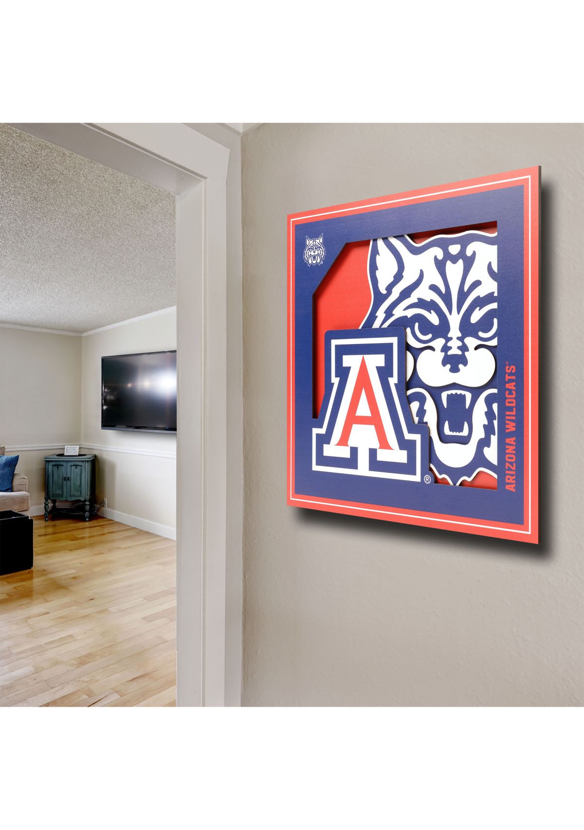 YouTheFan NCAA Mississippi State Bulldogs 3D Logo Series Wall Art - 12x12