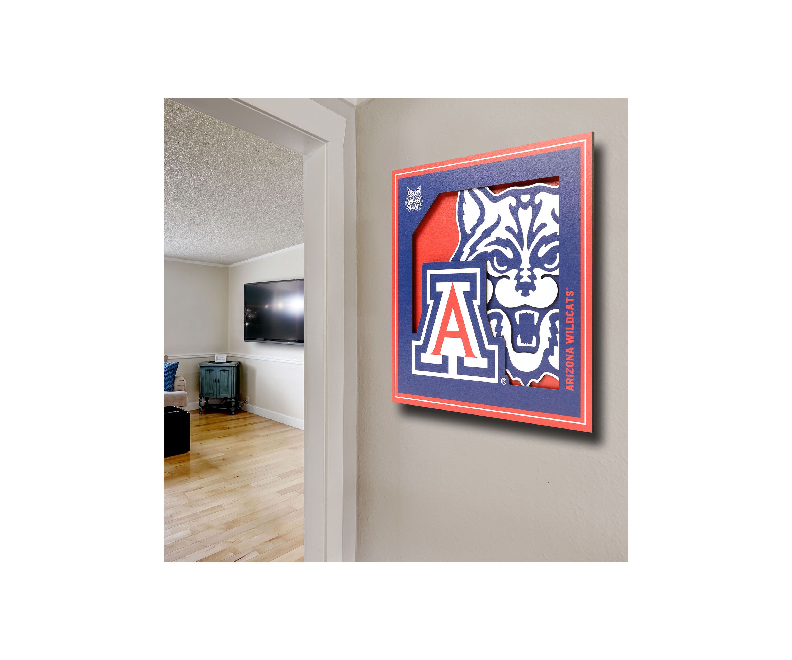 YouTheFan NCAA Mississippi State Bulldogs 3D Logo Series Wall Art - 12x12