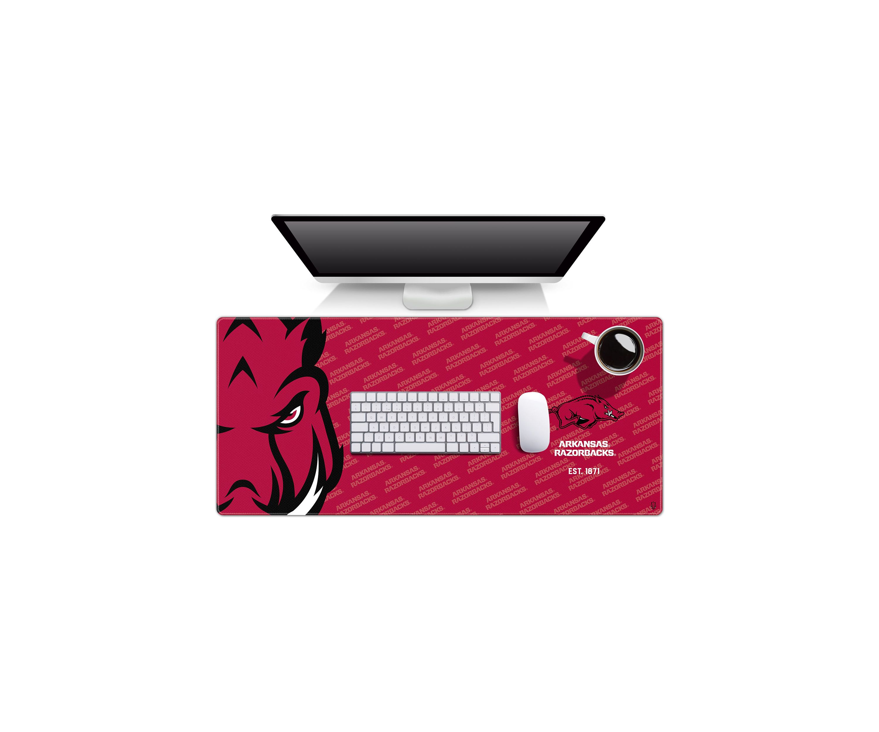 YouTheFan NCAA Arkansas Razorbacks Logo Series Desk Pad