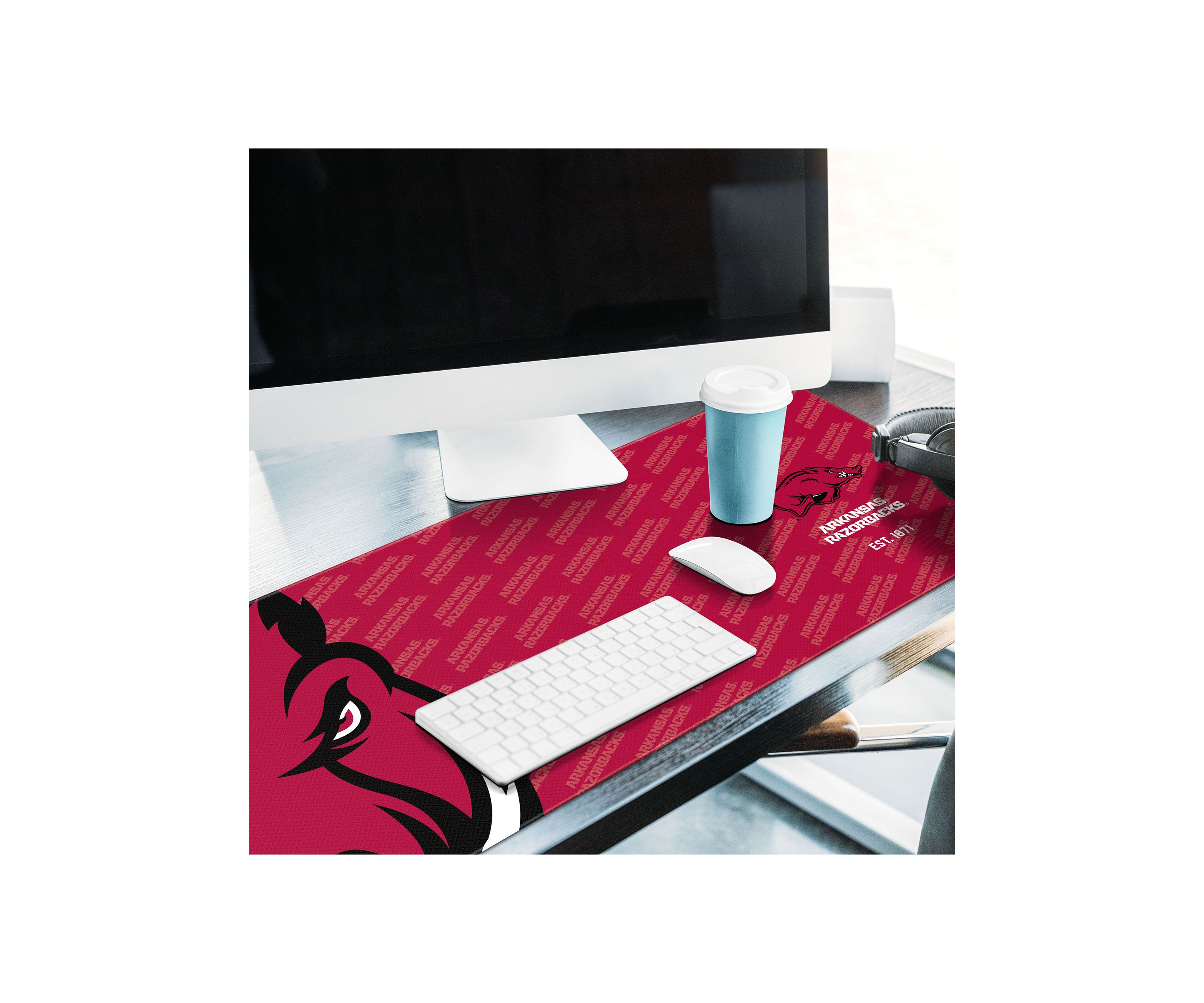 YouTheFan NCAA Arkansas Razorbacks Logo Series Desk Pad
