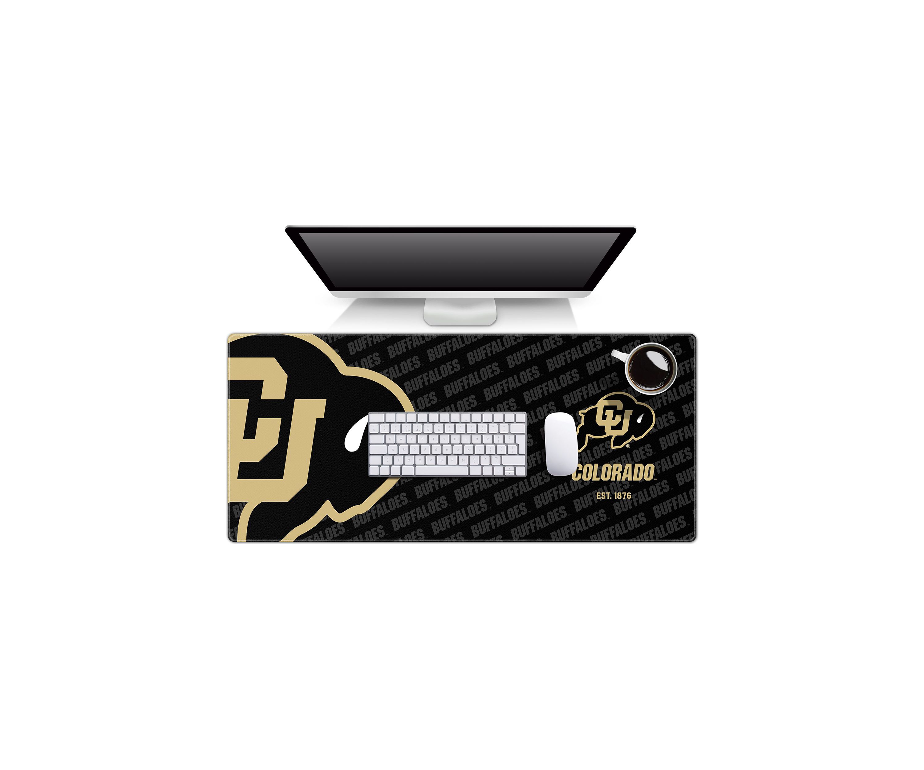 YouTheFan NCAA Colorado Buffaloes Logo Series Desk Pad