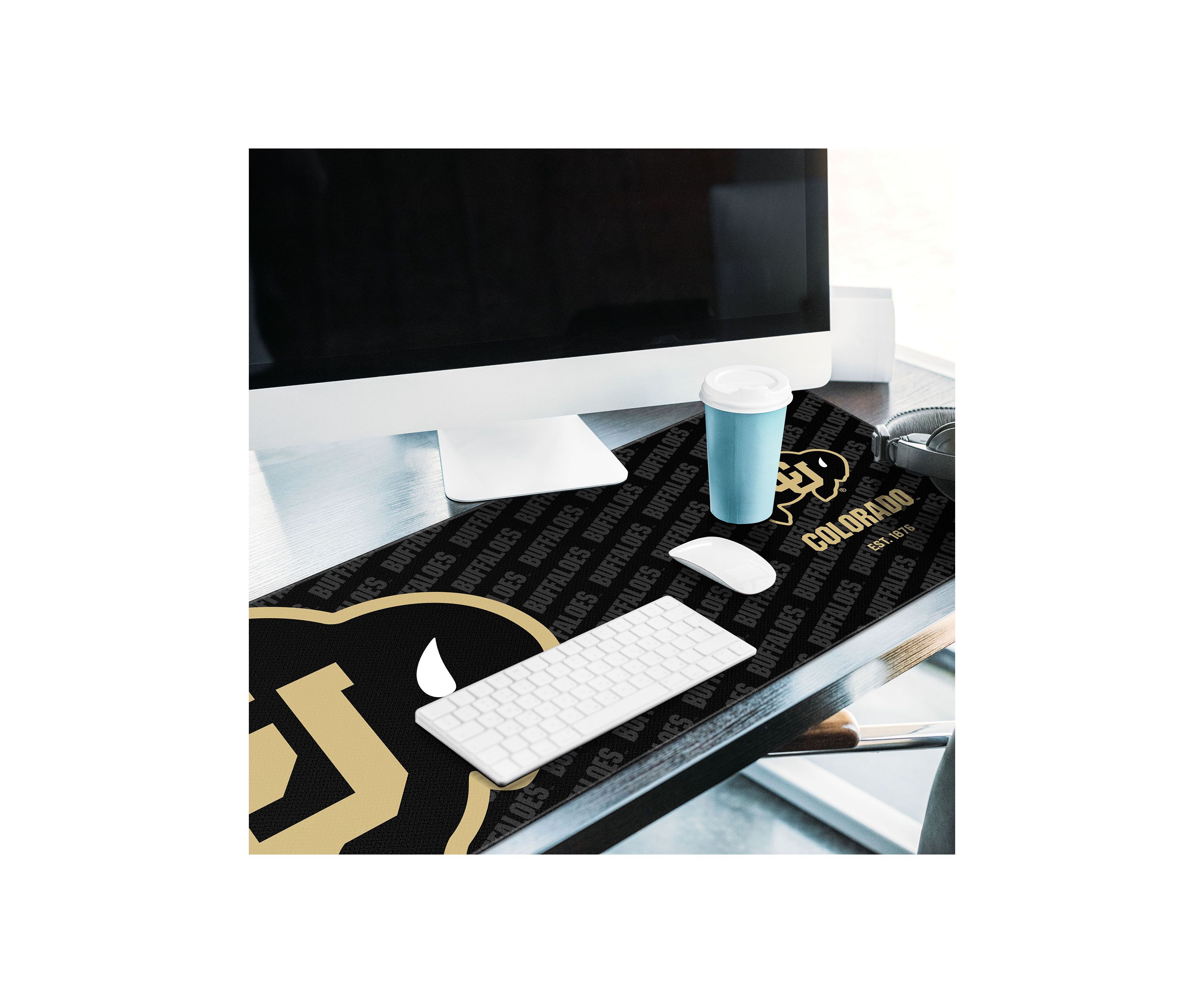 YouTheFan NCAA Colorado Buffaloes Logo Series Desk Pad