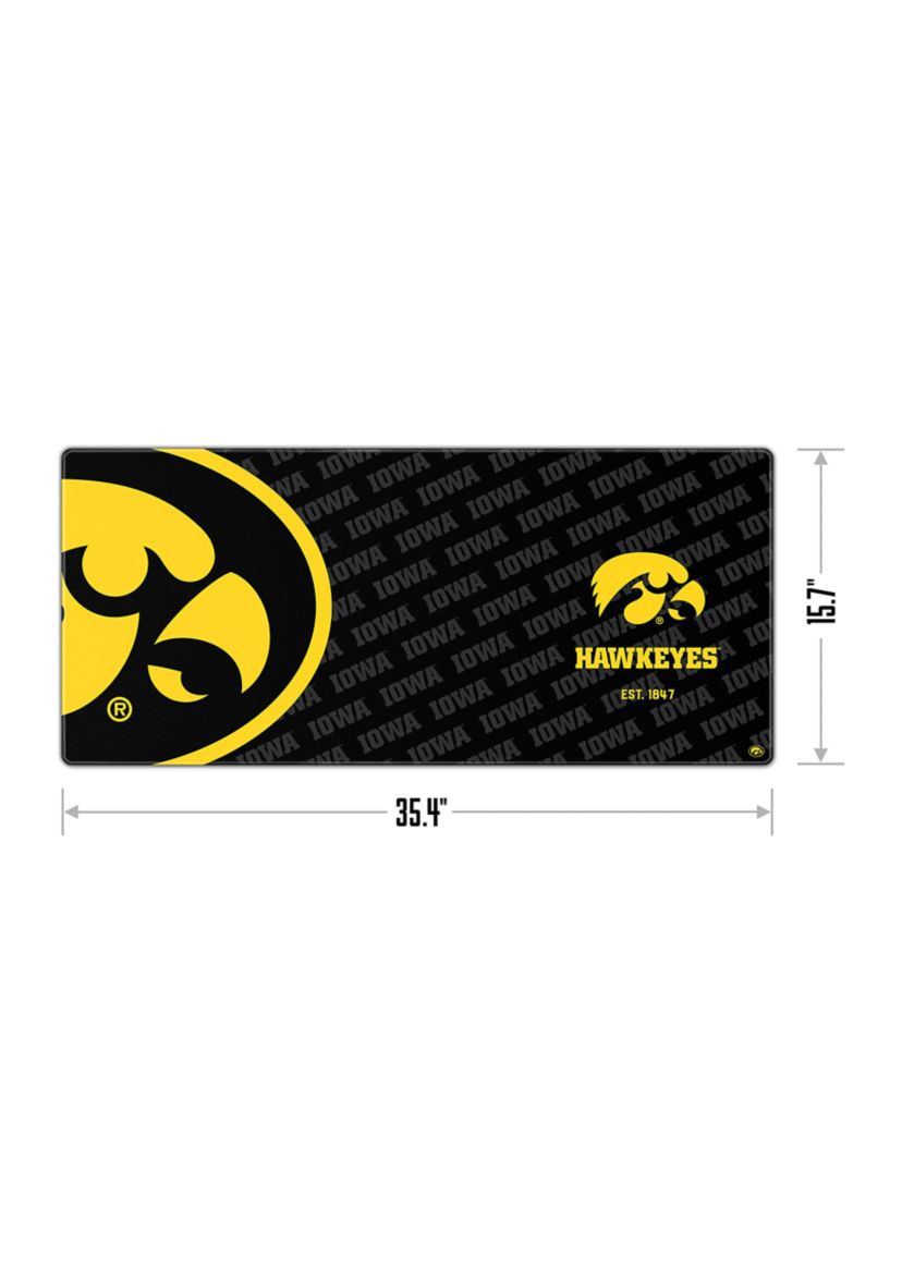 YouTheFan NCAA Iowa Hawkeyes Logo Series Desk Pad