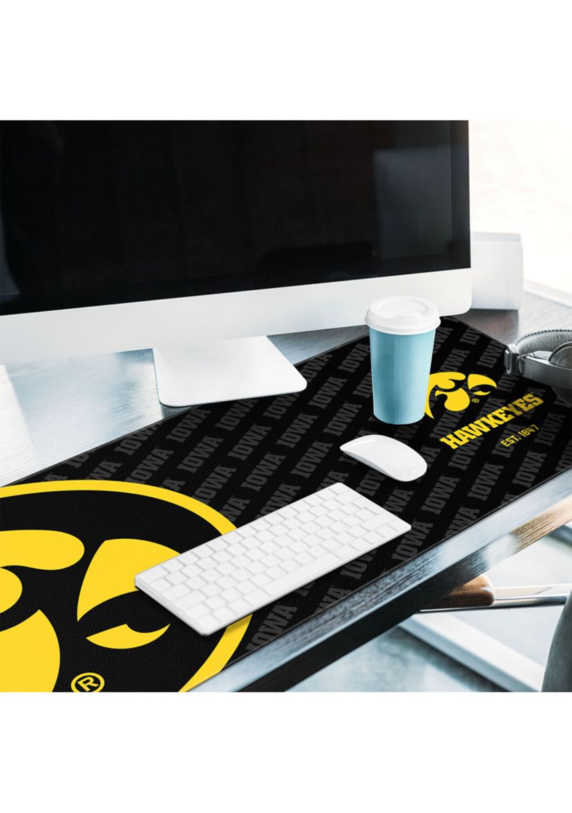 YouTheFan NCAA Iowa Hawkeyes Logo Series Desk Pad