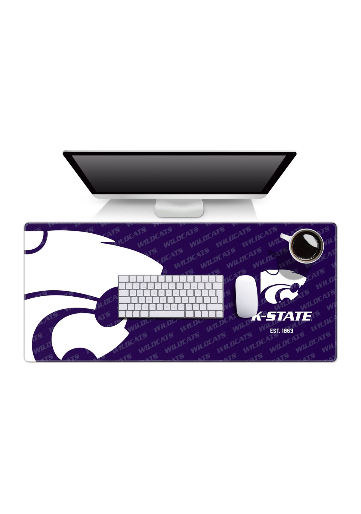 YouTheFan NCAA Kansas State Wildcats Logo Series Desk Pad