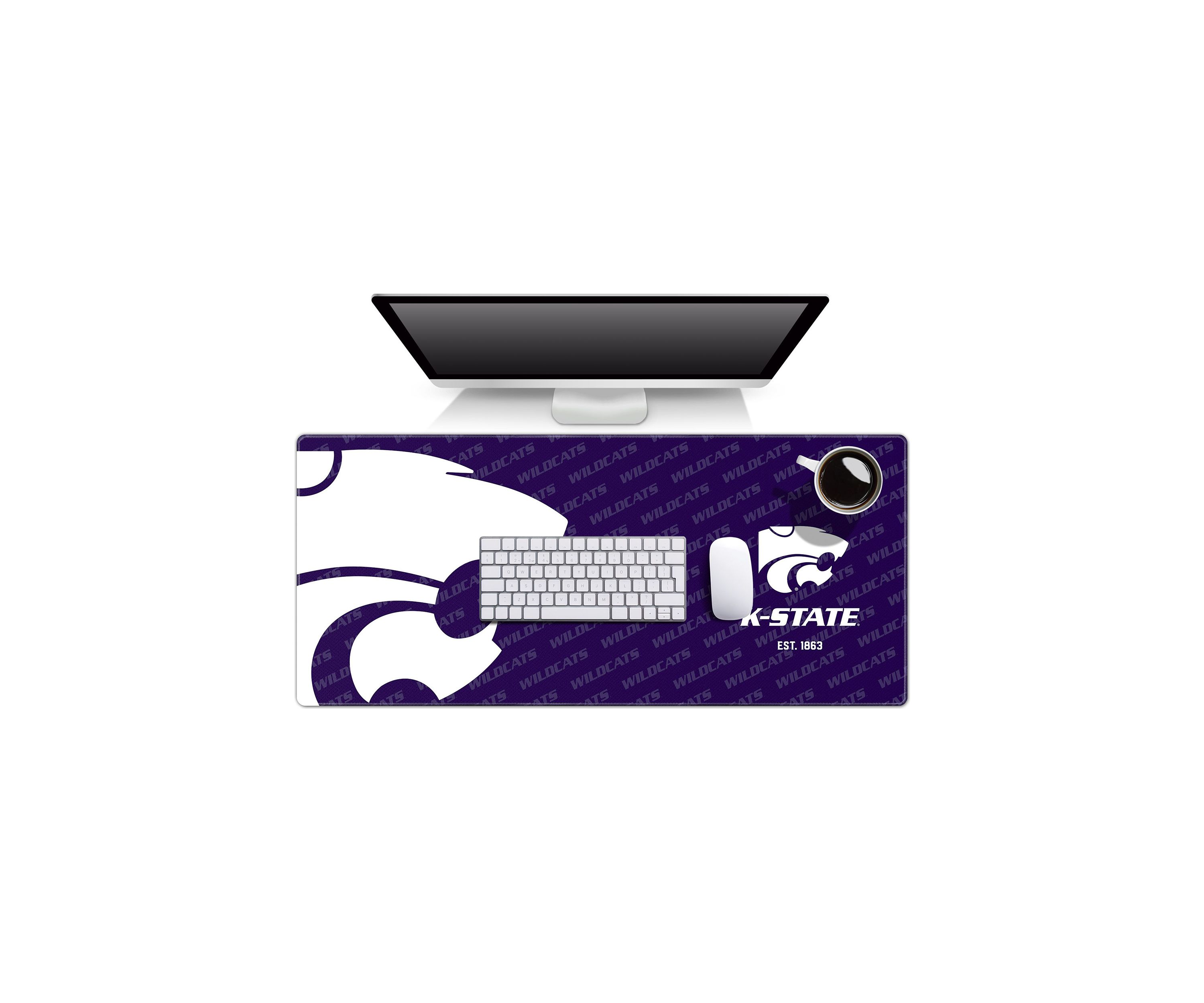 YouTheFan NCAA Kansas State Wildcats Logo Series Desk Pad