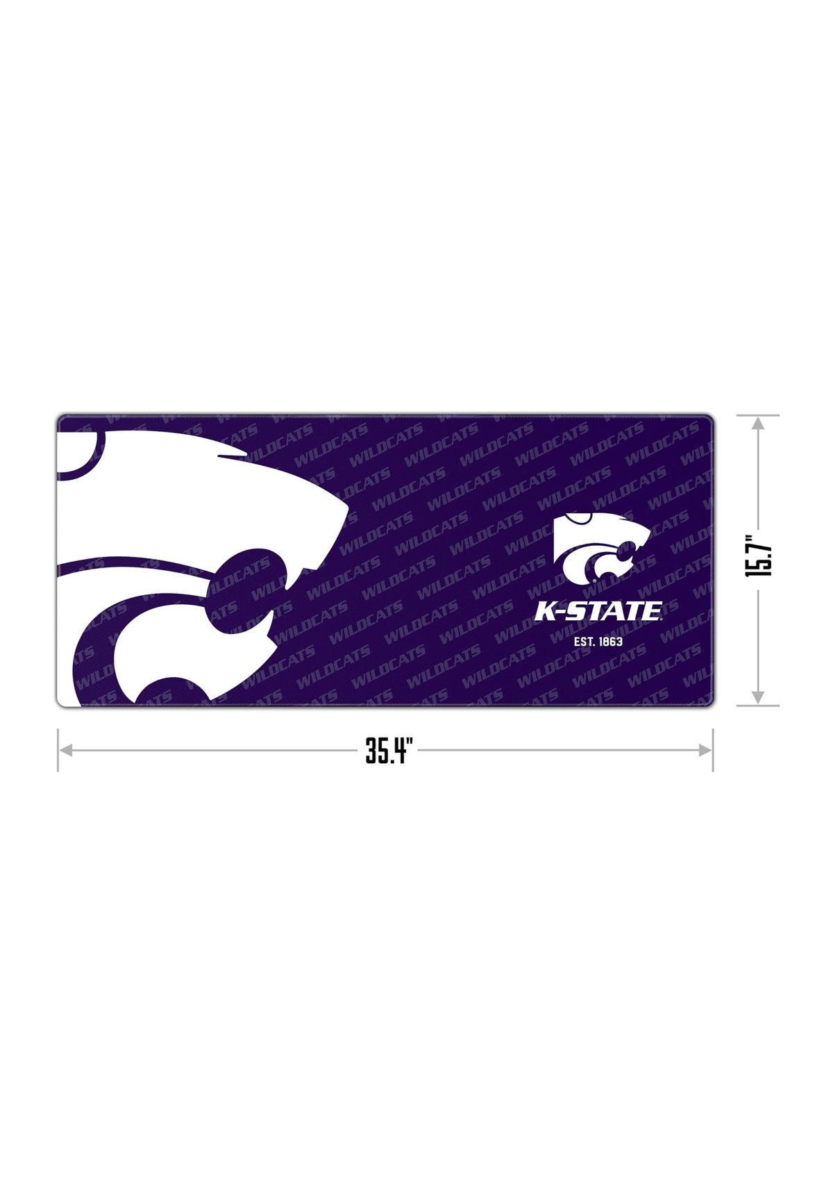 YouTheFan NCAA Kansas State Wildcats Logo Series Desk Pad