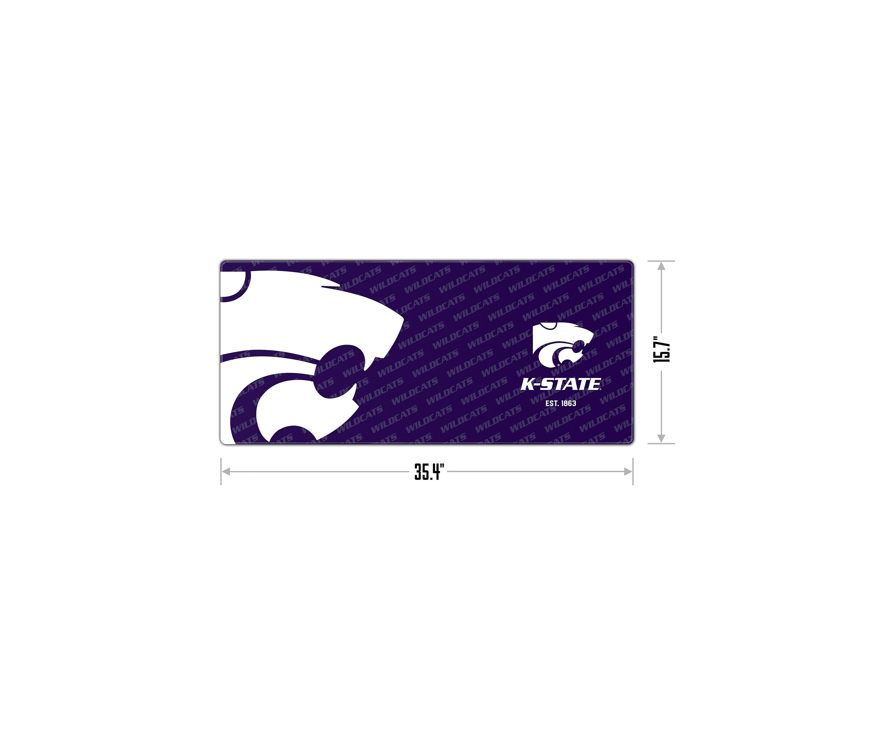 YouTheFan NCAA Kansas State Wildcats Logo Series Desk Pad