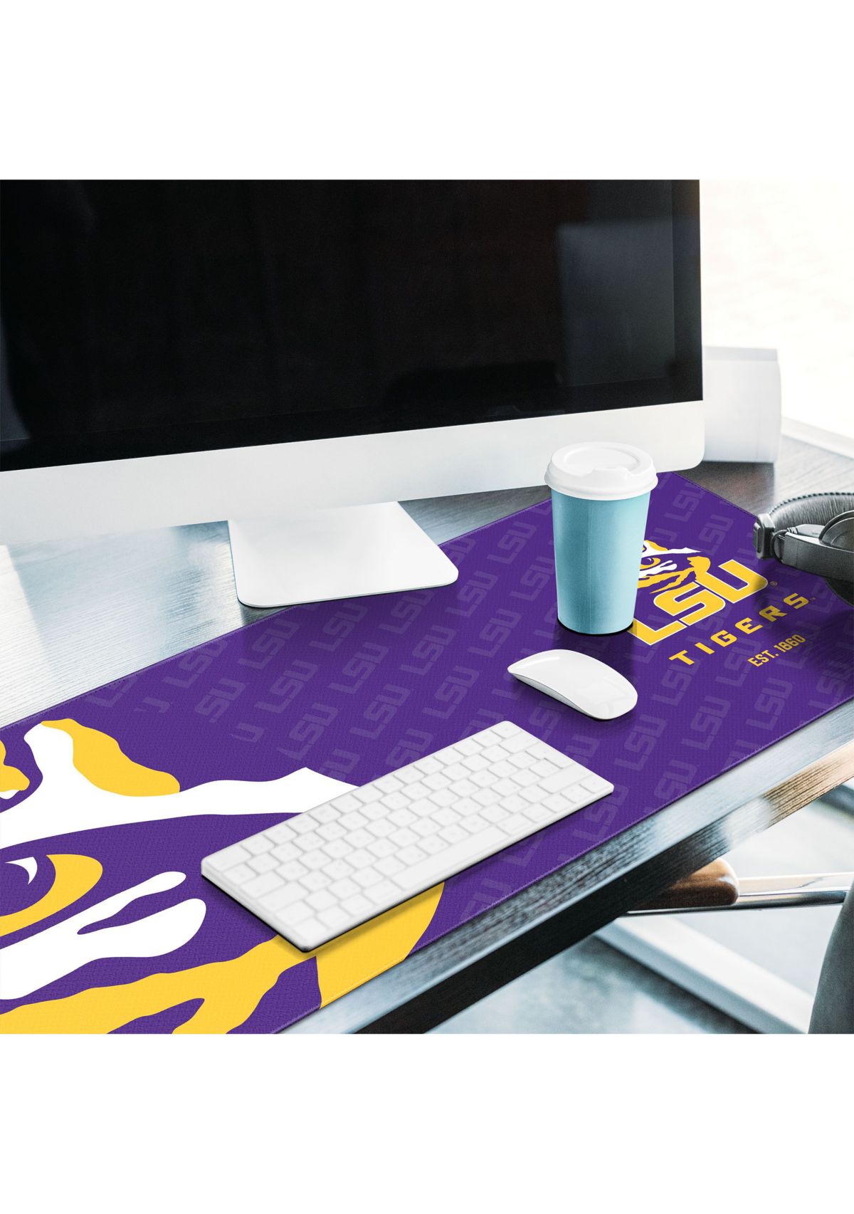 YouTheFan YouTheFan NCAA LSU Tigers Logo Series Desk Pad | Belk