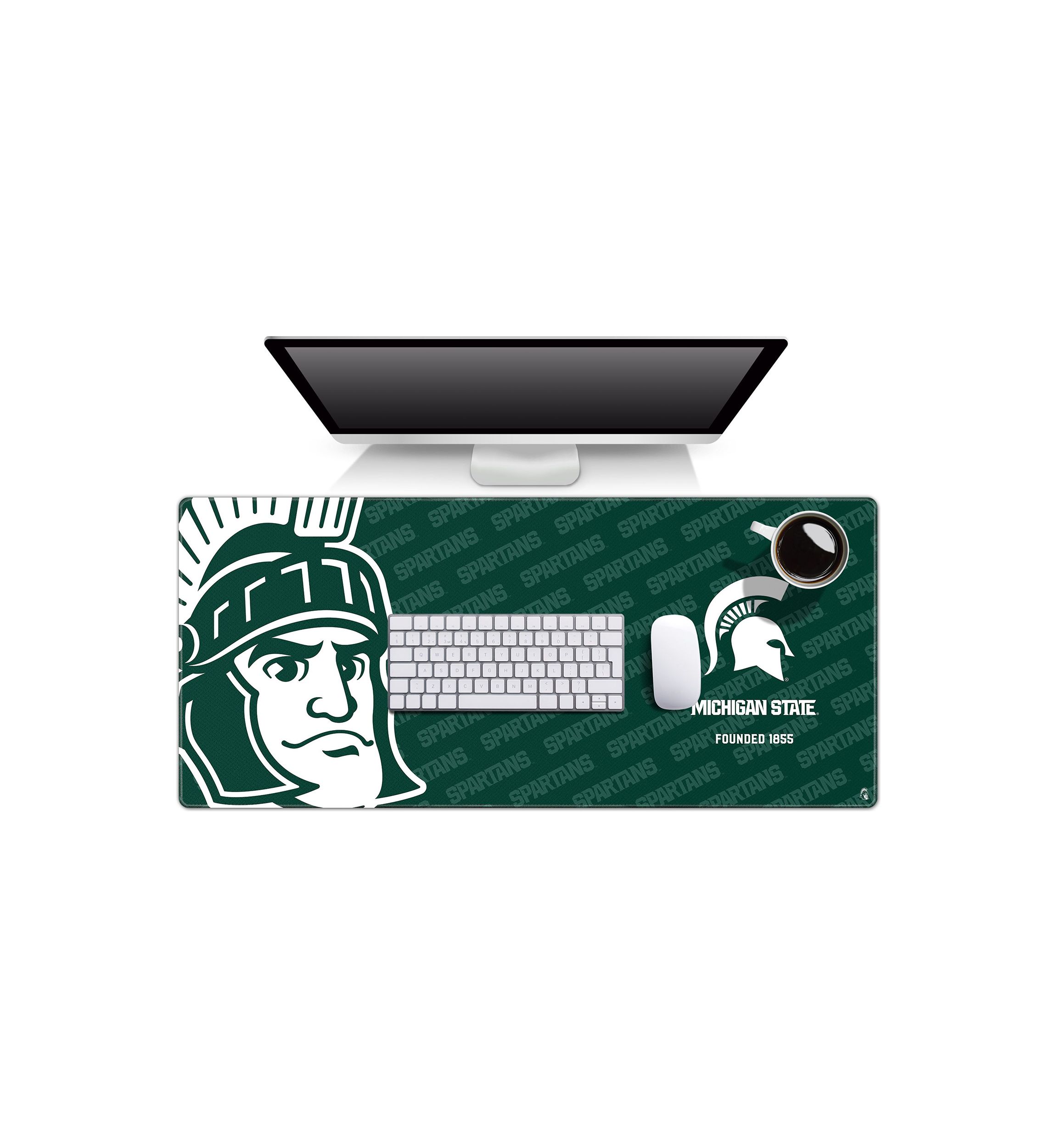 YouTheFan NCAA Michigan State Spartans Logo Series Desk Pad