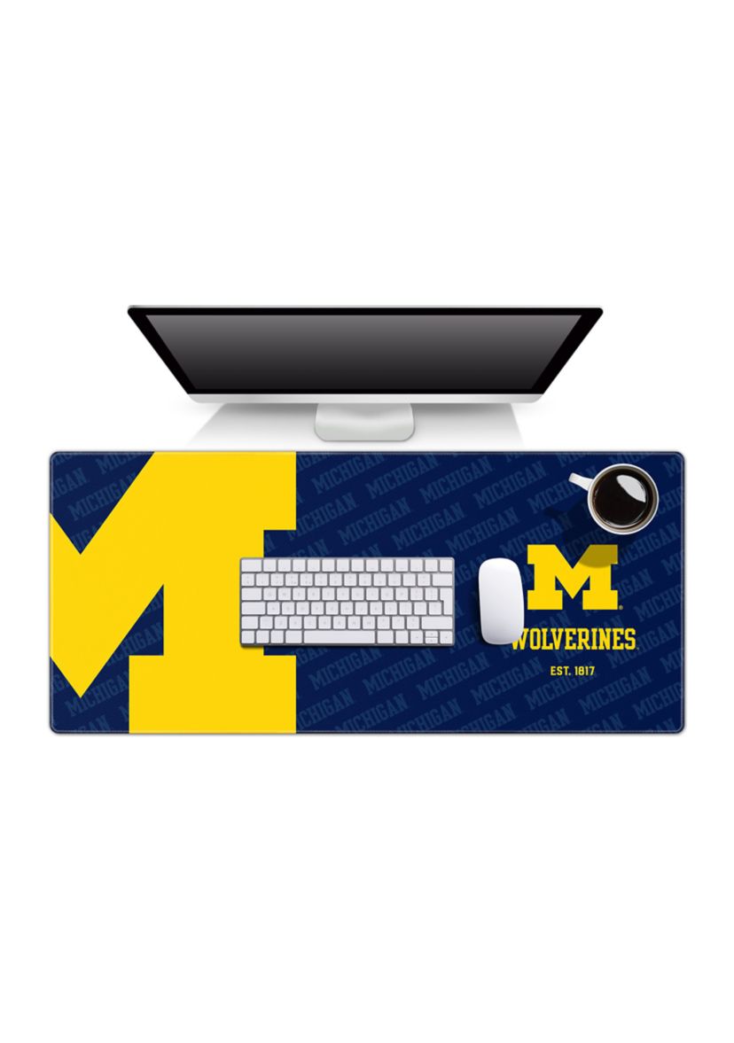 YouTheFan NCAA Michigan Wolverines Logo Series Desk Pad