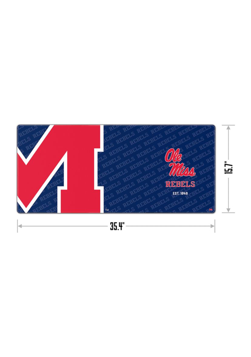 Ole Miss Rebels YouTheFan NCAA Mississippi Rebels Logo Series Desk Pad
