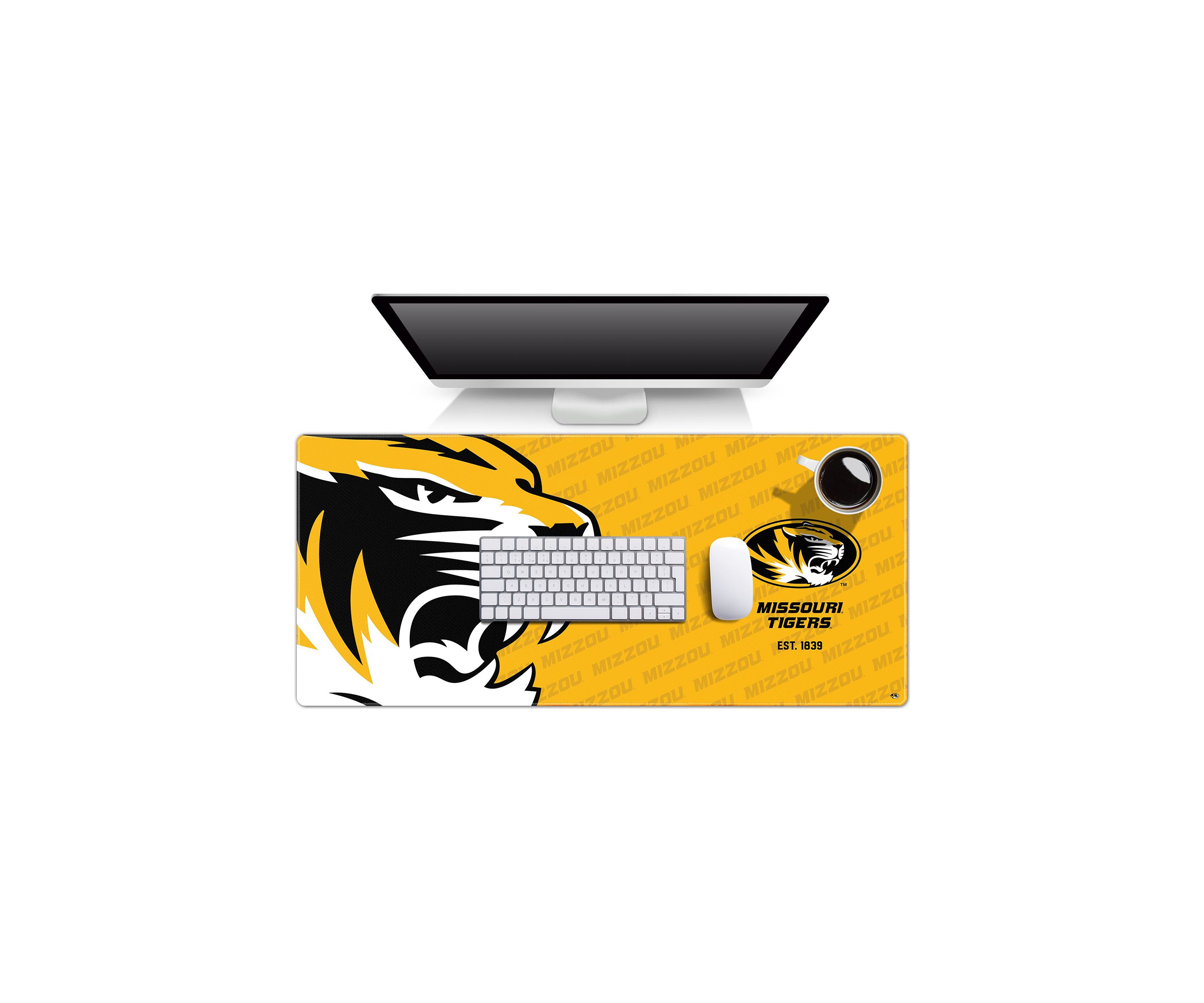 YouTheFan NCAA Missouri Tigers Logo Series Desk Pad