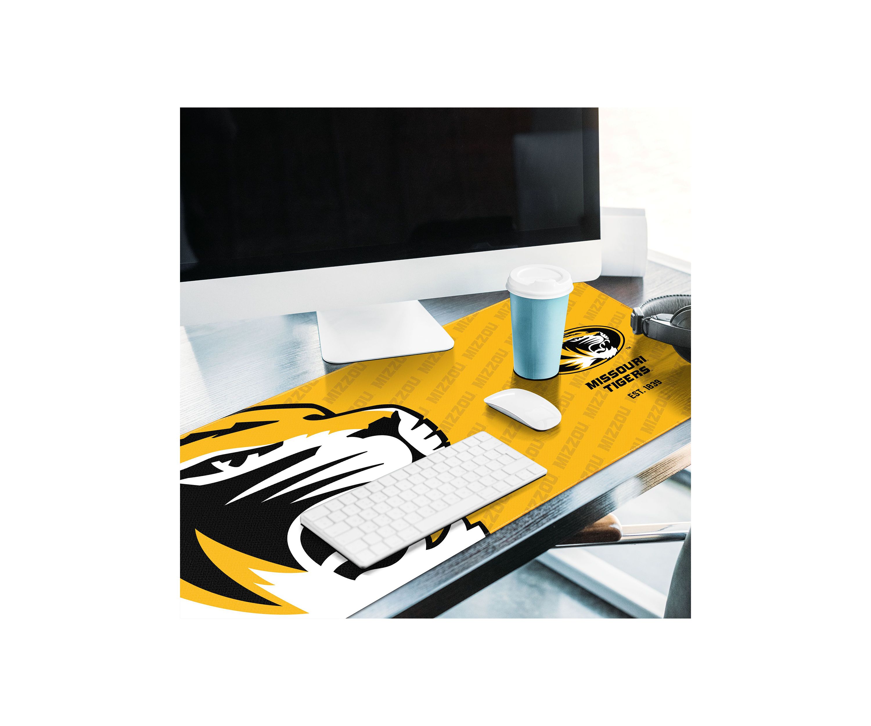 YouTheFan NCAA Missouri Tigers Logo Series Desk Pad