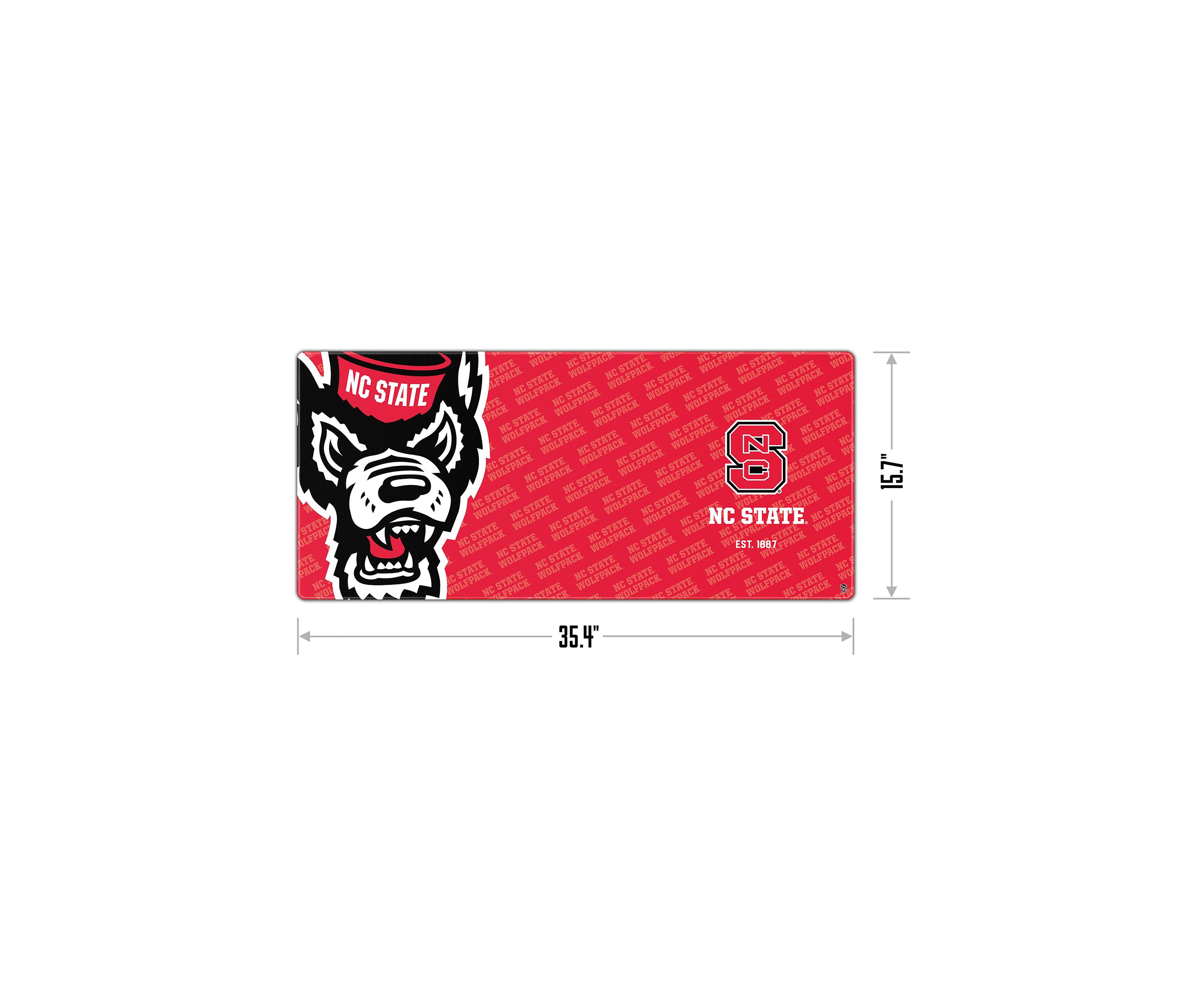 YouTheFan NCAA NC State Wolfpack Logo Series Desk Pad