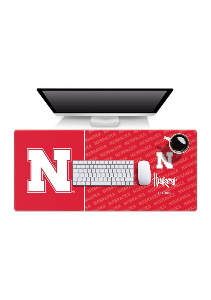 YouTheFan NCAA Nebraska Cornhuskers Logo Series Desk Pad