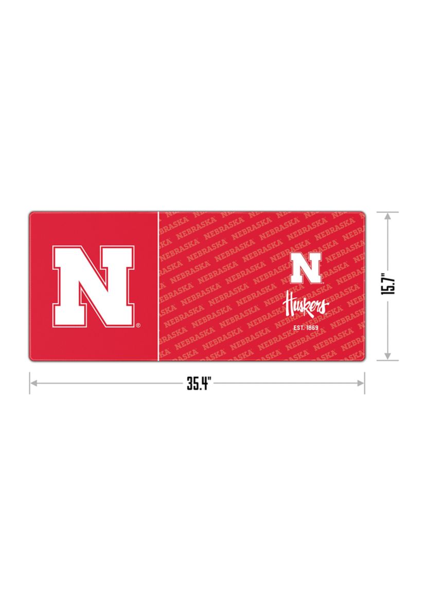 YouTheFan NCAA Nebraska Cornhuskers Logo Series Desk Pad