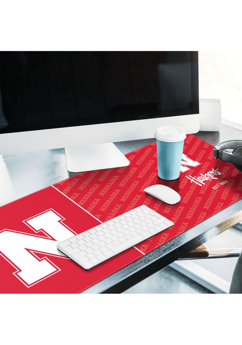 YouTheFan NCAA Nebraska Cornhuskers Logo Series Desk Pad