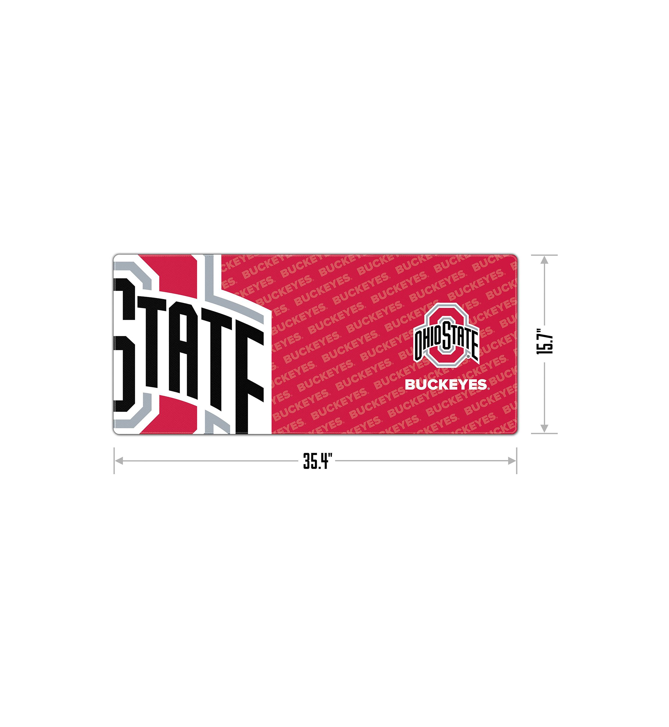 YouTheFan NCAA Ohio State Buckeyes Logo Series Desk Pad