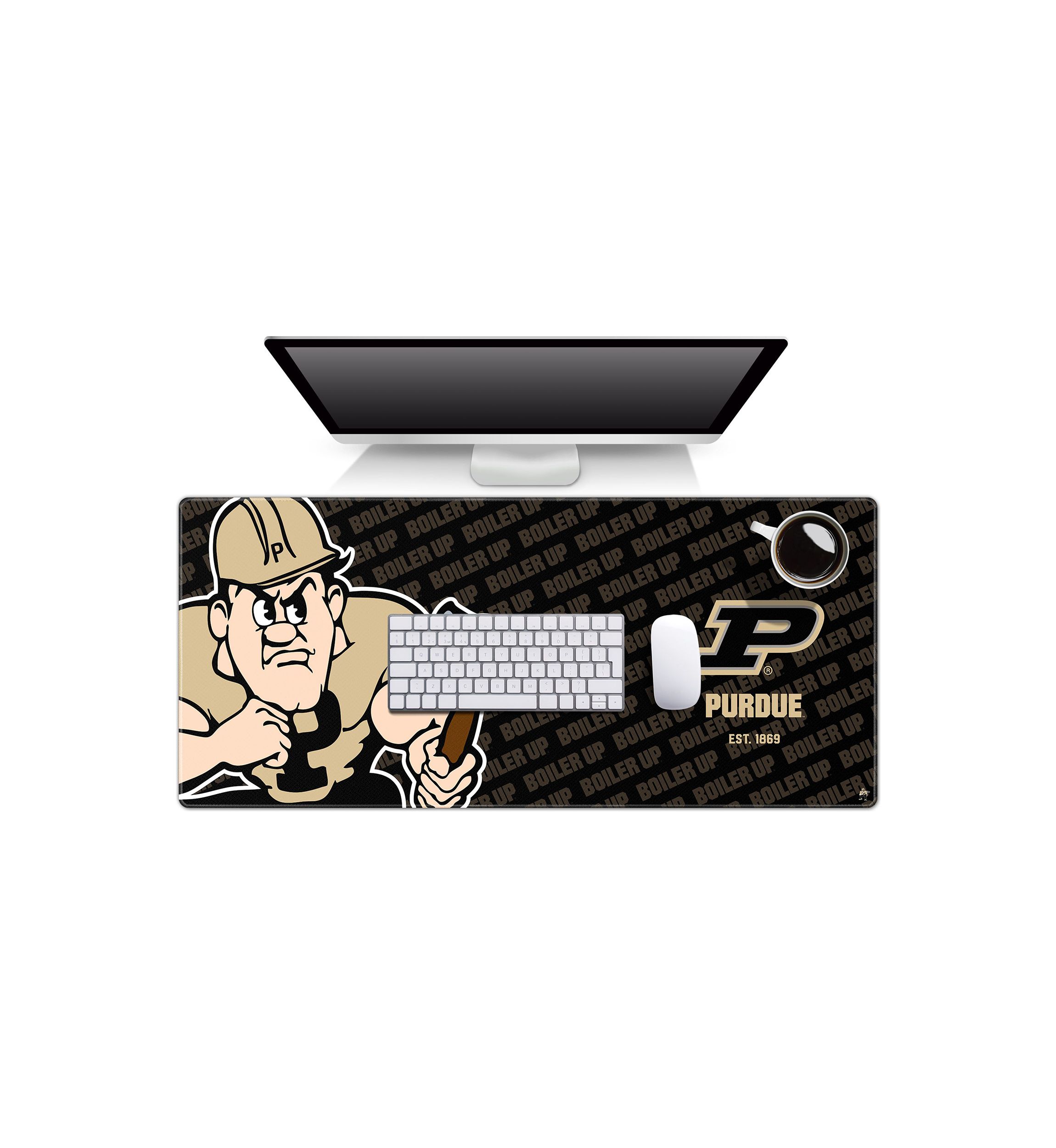YouTheFan NCAA Purdue Boilermakers Logo Series Desk Pad