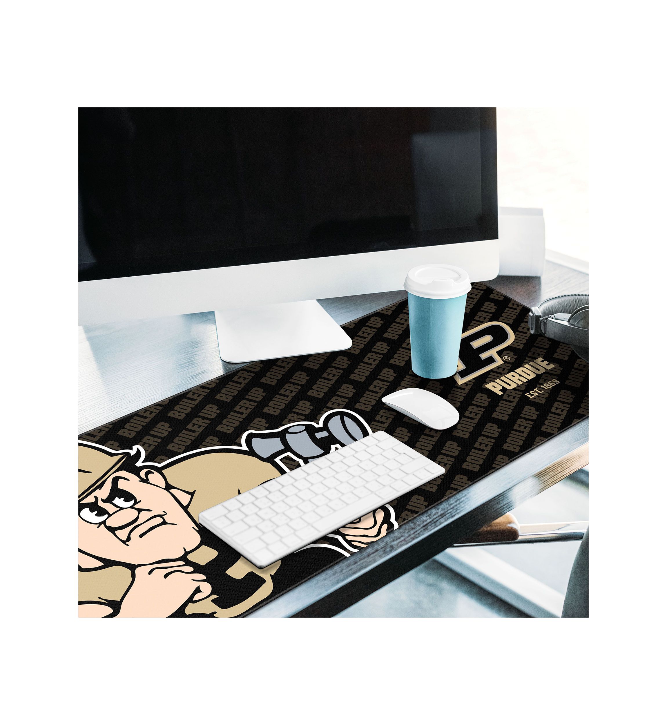 YouTheFan NCAA Purdue Boilermakers Logo Series Desk Pad