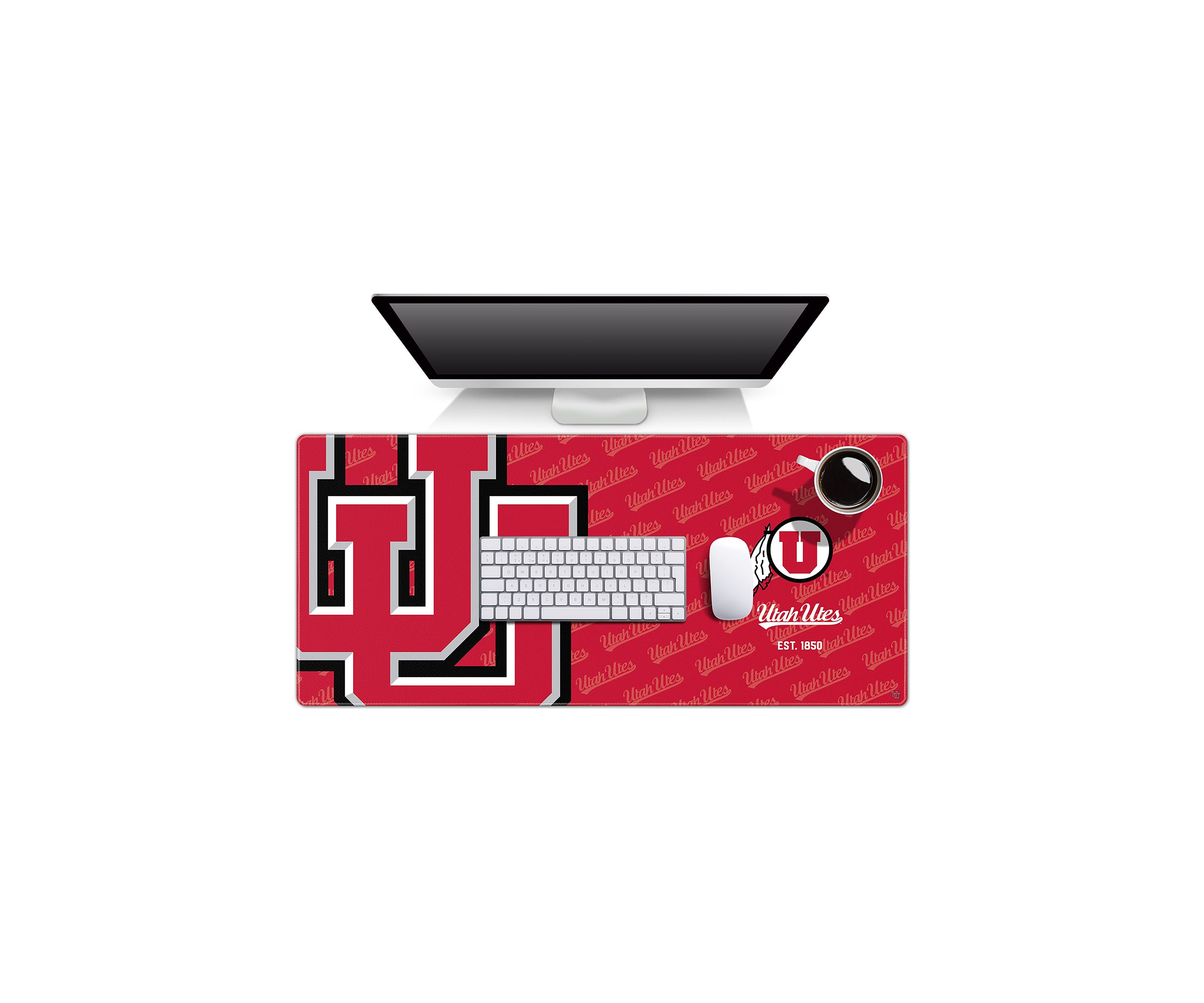 YouTheFan NCAA Utah Utes Logo Series Desk Pad