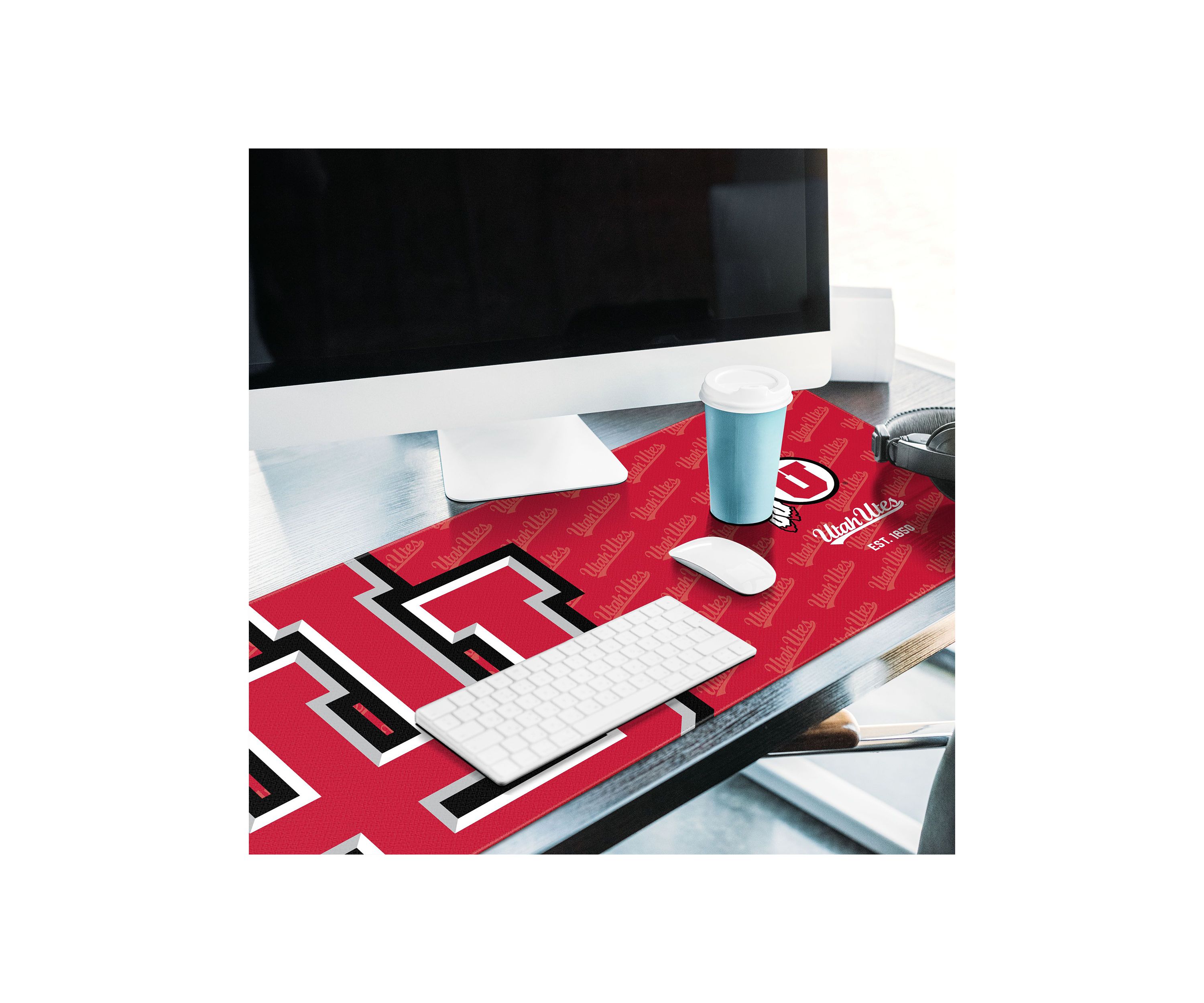 YouTheFan NCAA Utah Utes Logo Series Desk Pad