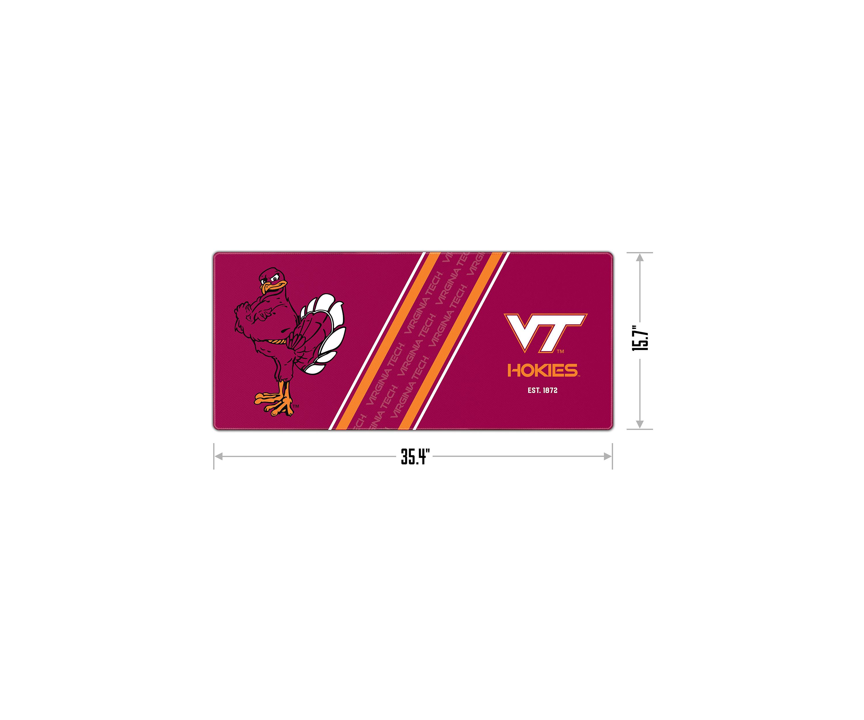 YouTheFan NCAA Virginia Tech Hokies Logo Series Desk Pad