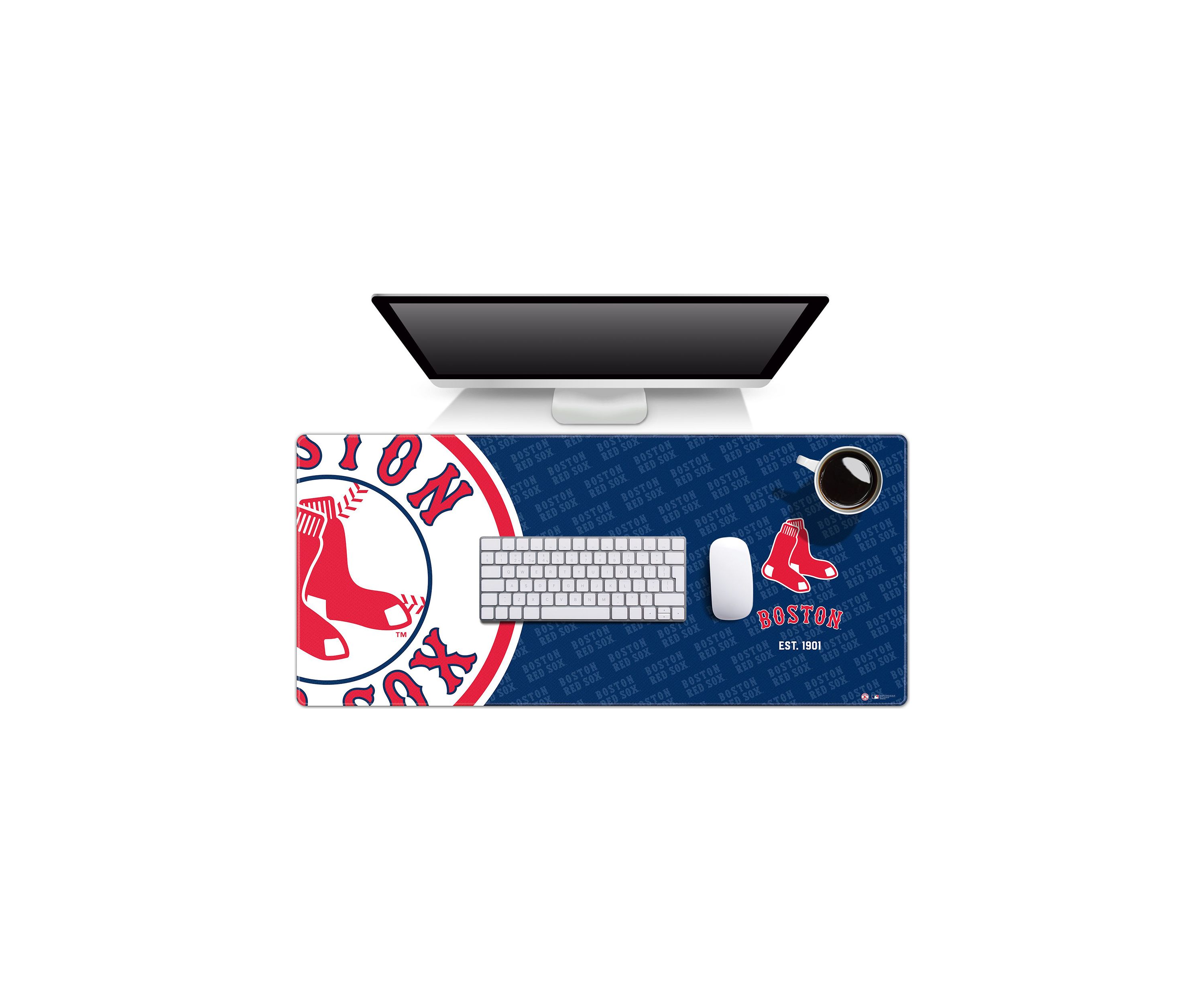 YouTheFan MLB Boston Red Sox Logo Series Desk Pad