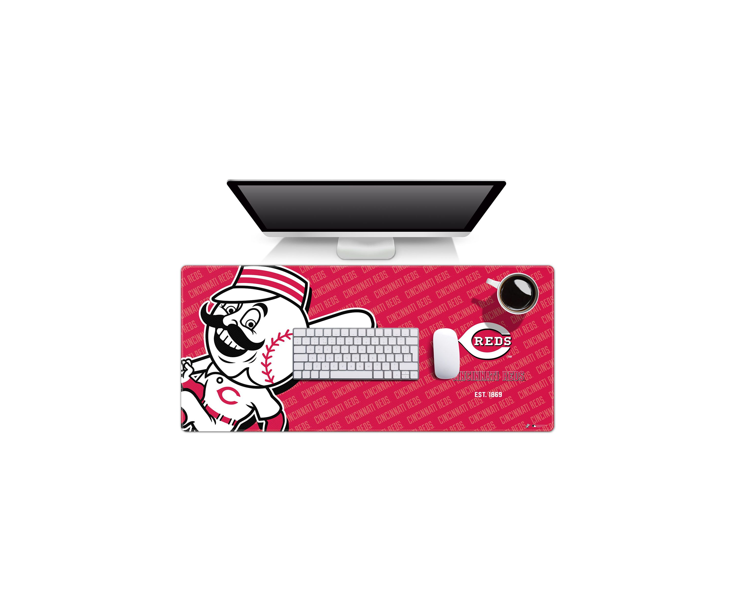 YouTheFan MLB Cincinnati Reds Logo Series Desk Pad