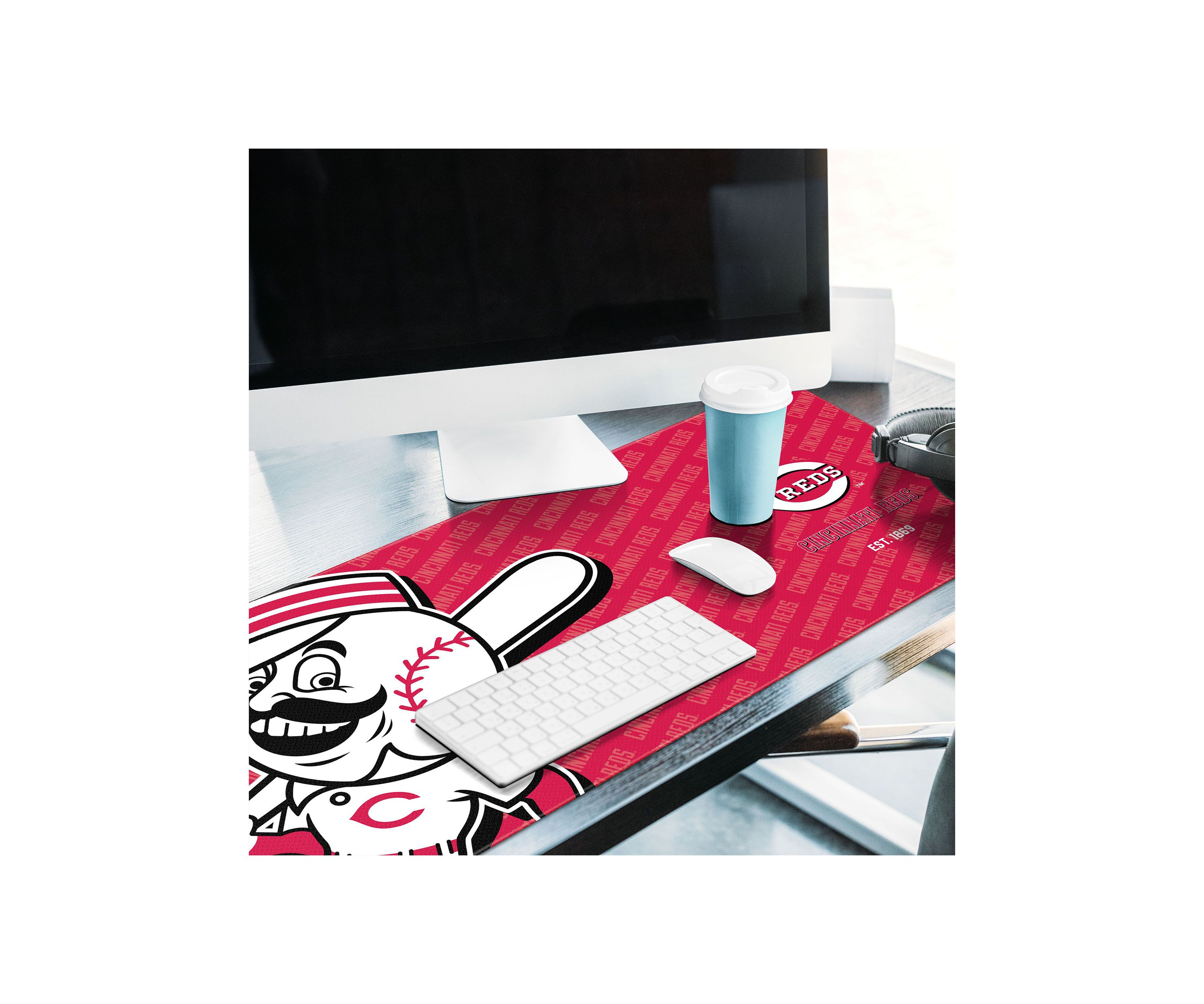 YouTheFan MLB Cincinnati Reds Logo Series Desk Pad