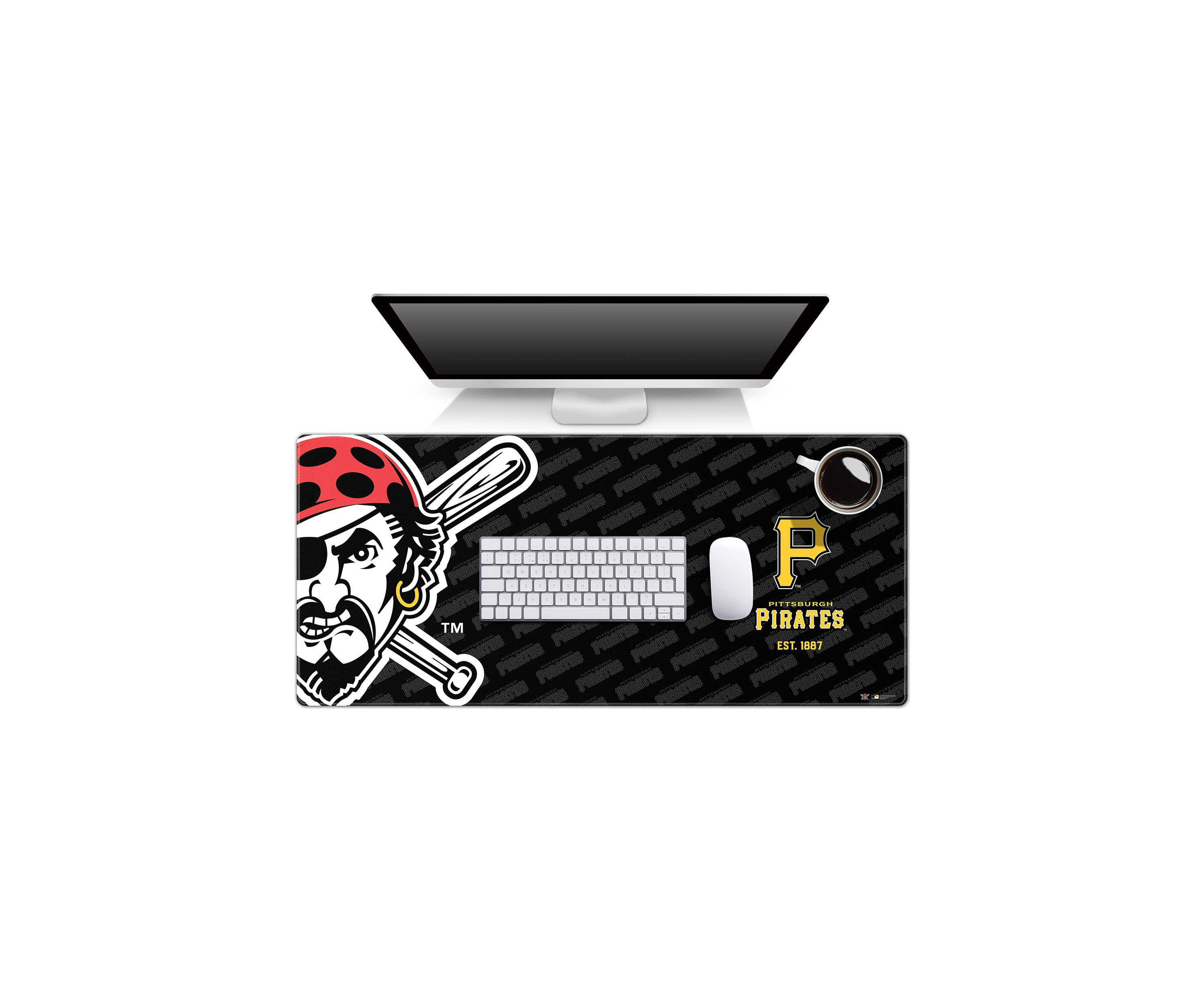 YouTheFan MLB Pittsburgh Pirates Logo Series Desk Pad