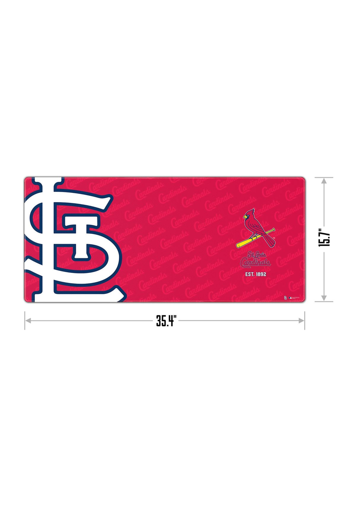 YouTheFan MLB St. Louis Cardinals Logo Series Desk Pad