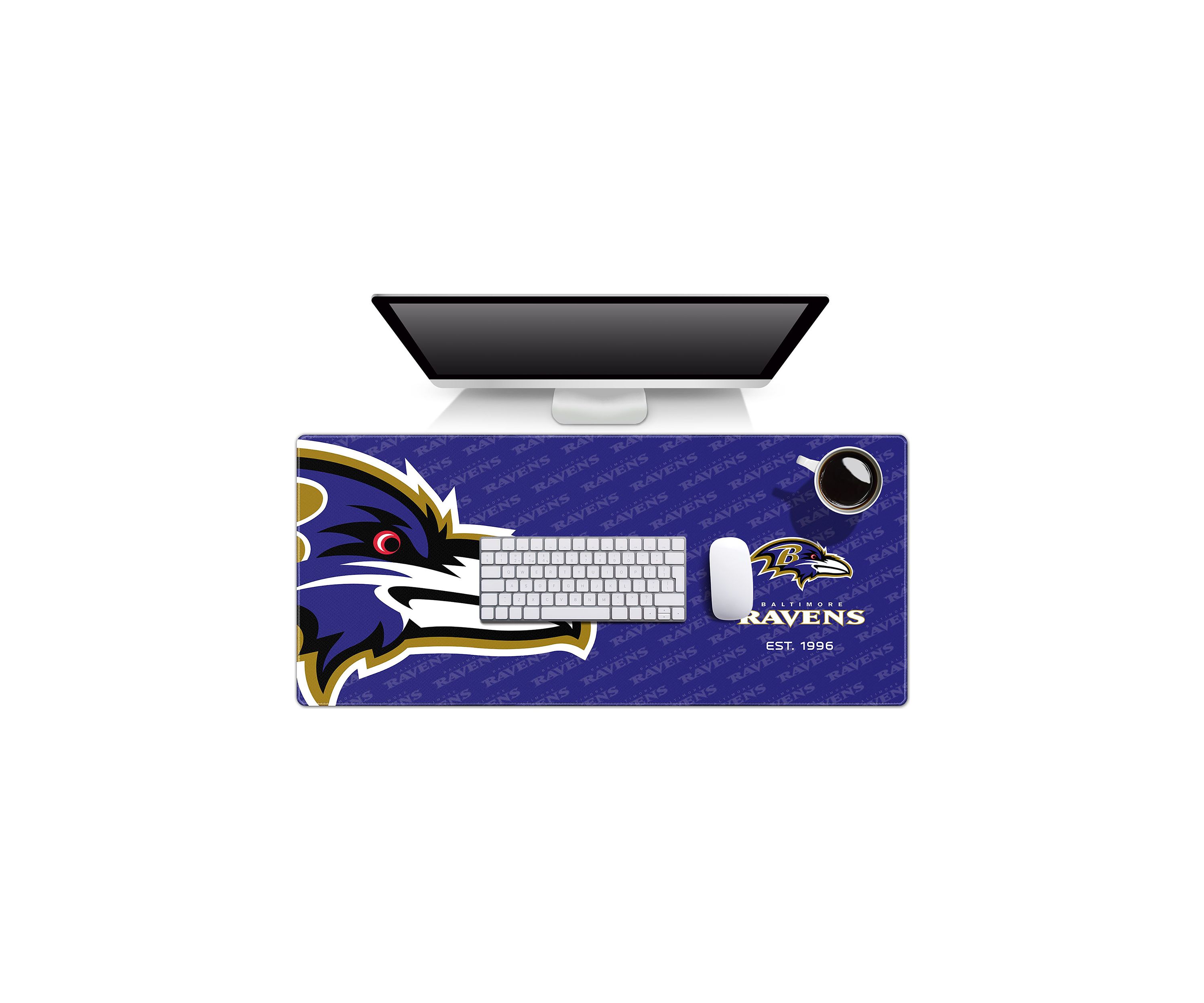 YouTheFan NFL Baltimore Ravens Logo Series Desk Pad