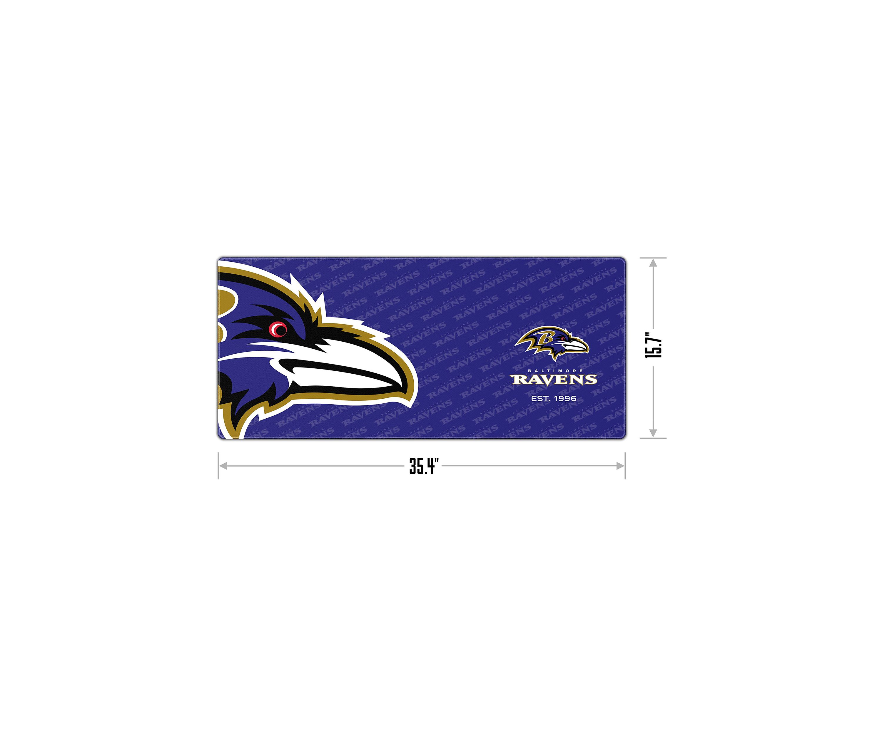 YouTheFan NFL Baltimore Ravens Logo Series Desk Pad