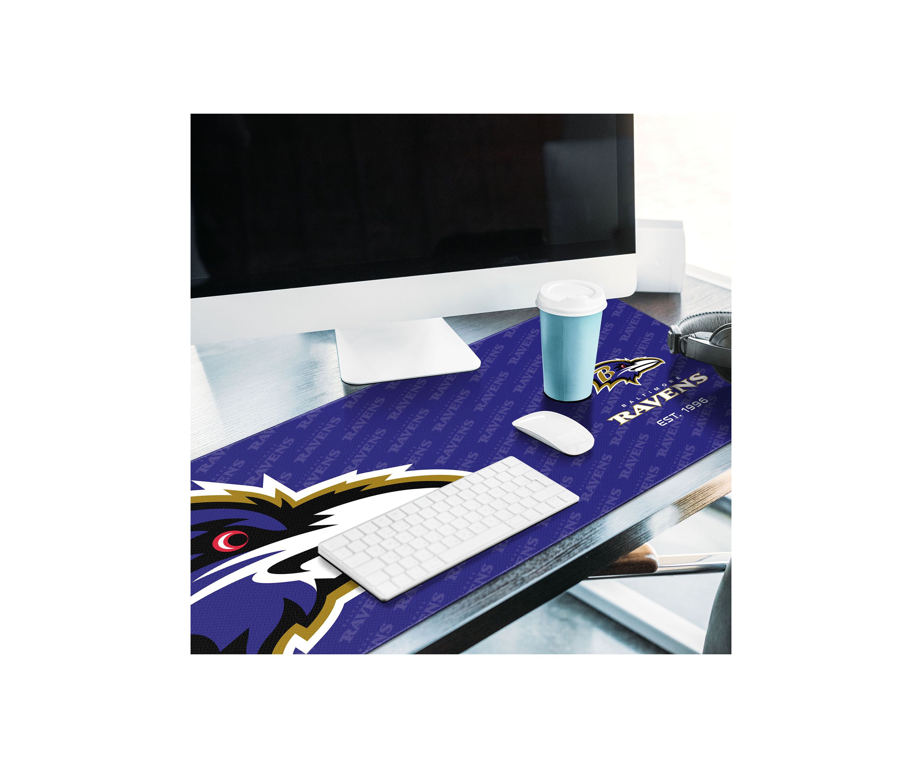YouTheFan NFL Baltimore Ravens Logo Series Desk Pad