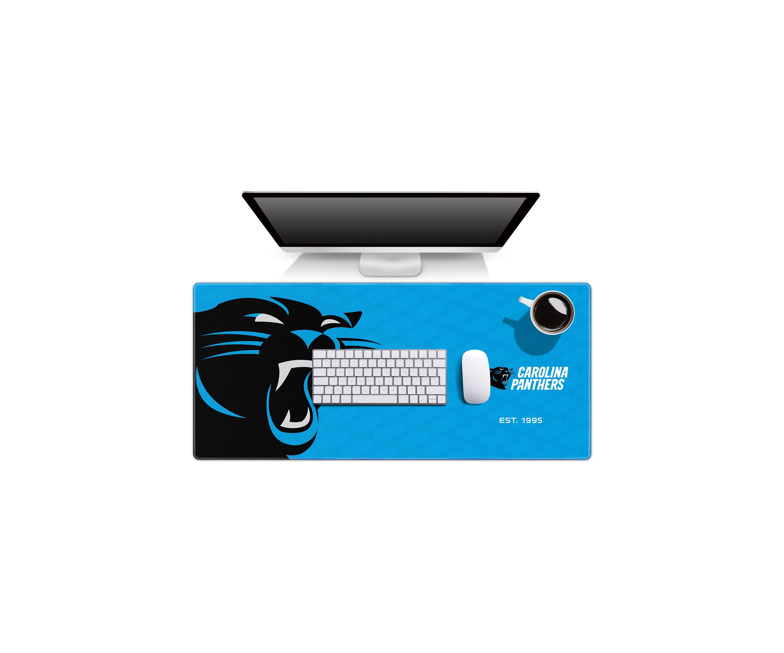 YouTheFan NFL Carolina Panthers Logo Series Desk Pad