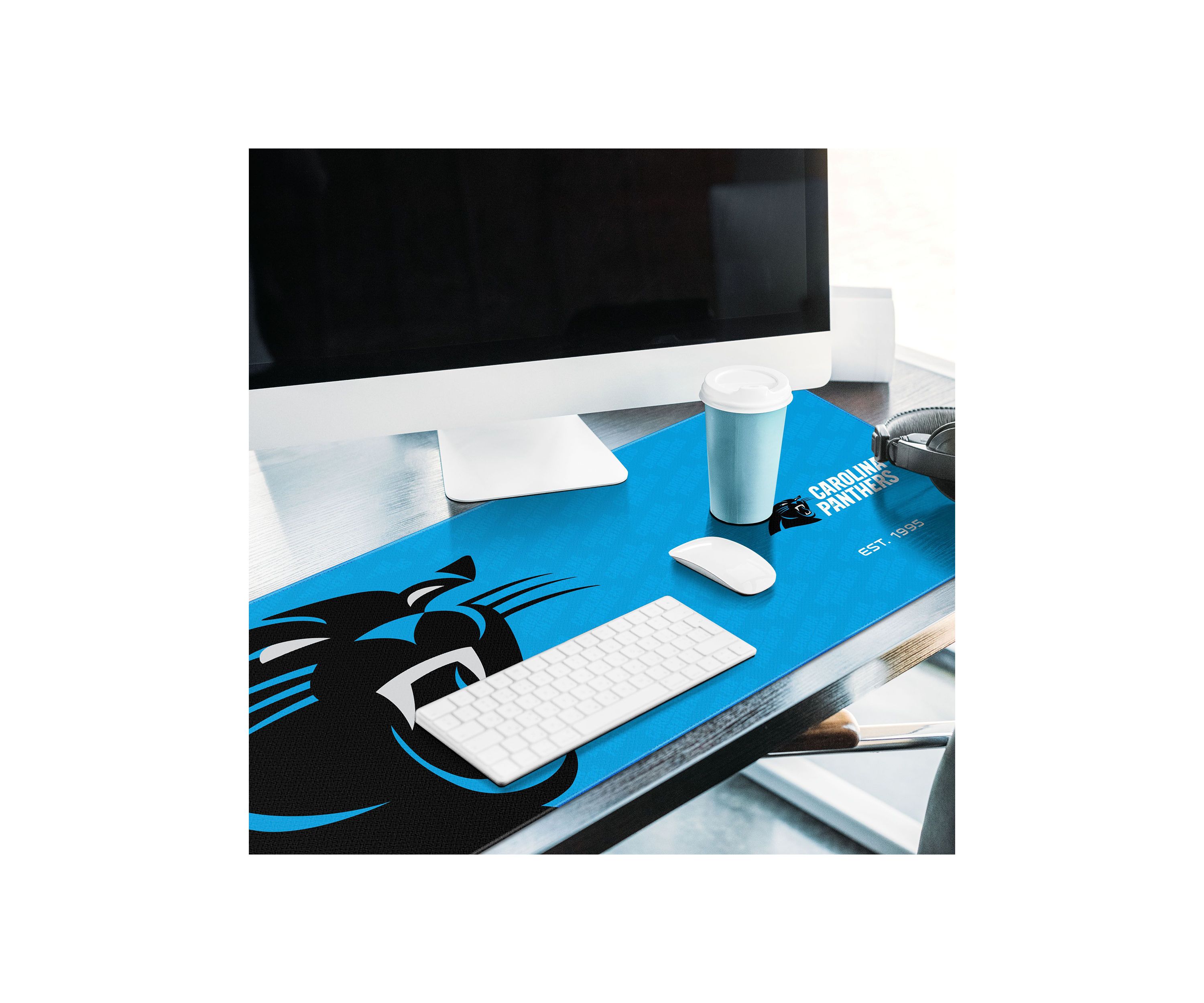 YouTheFan NFL Carolina Panthers Logo Series Desk Pad