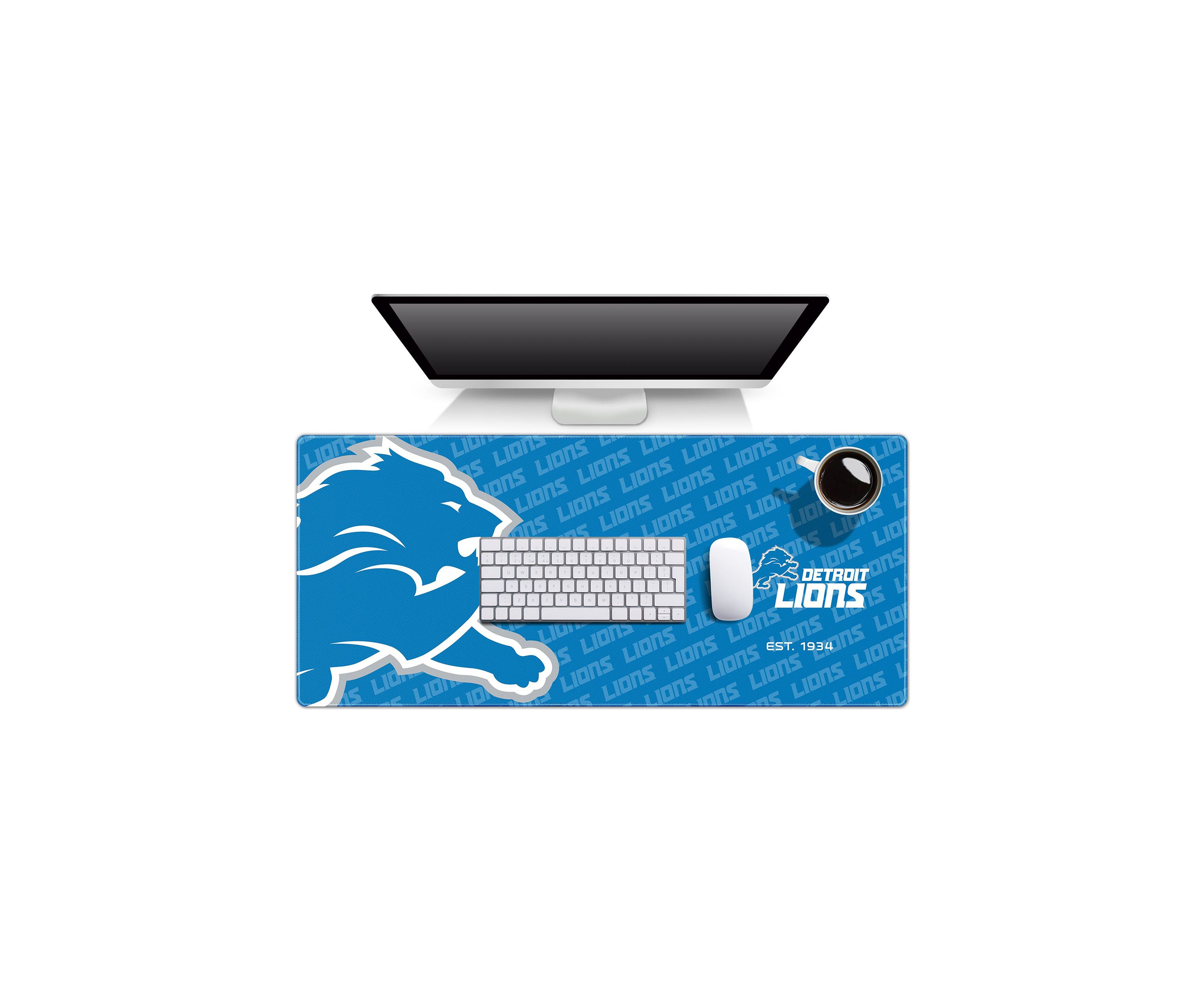 YouTheFan NFL Detroit Lions Logo Series Desk Pad